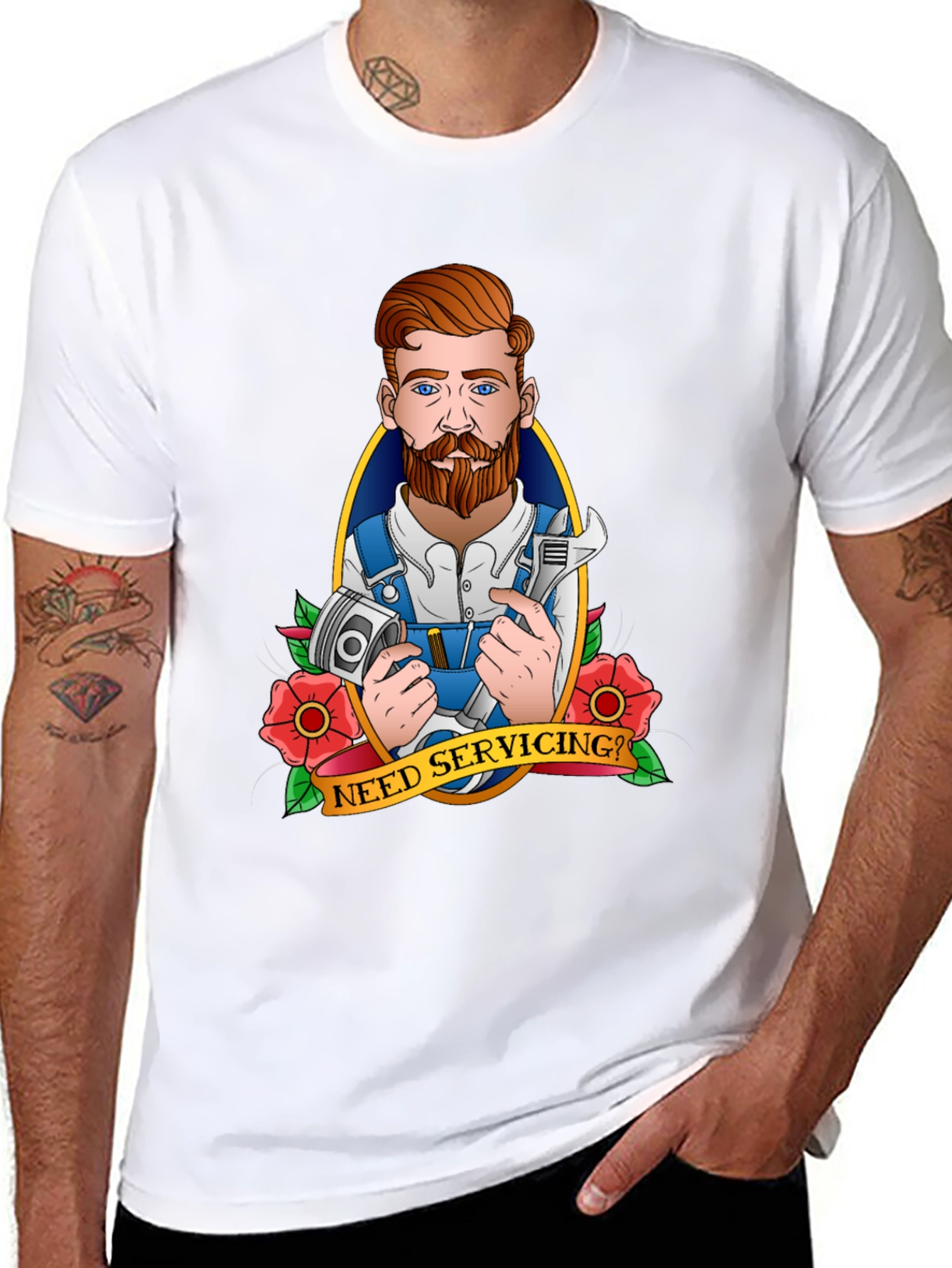 Need Servicing? Mechanic Graphic Tee