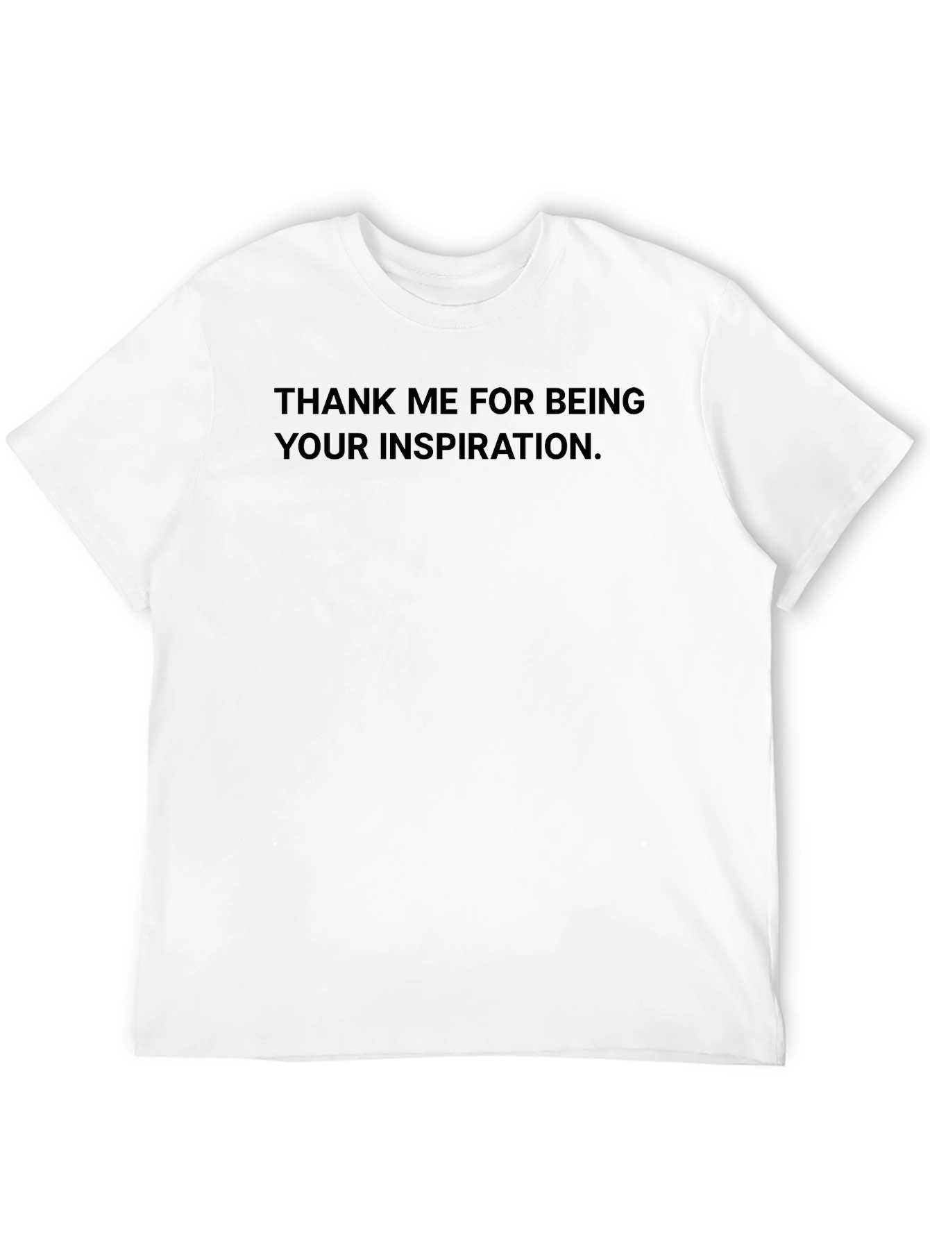 Inspirational Text Black T-Shirt