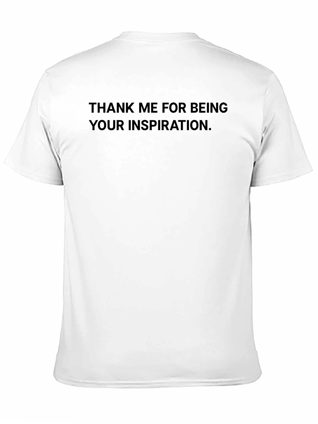 Inspirational Text Black T-Shirt