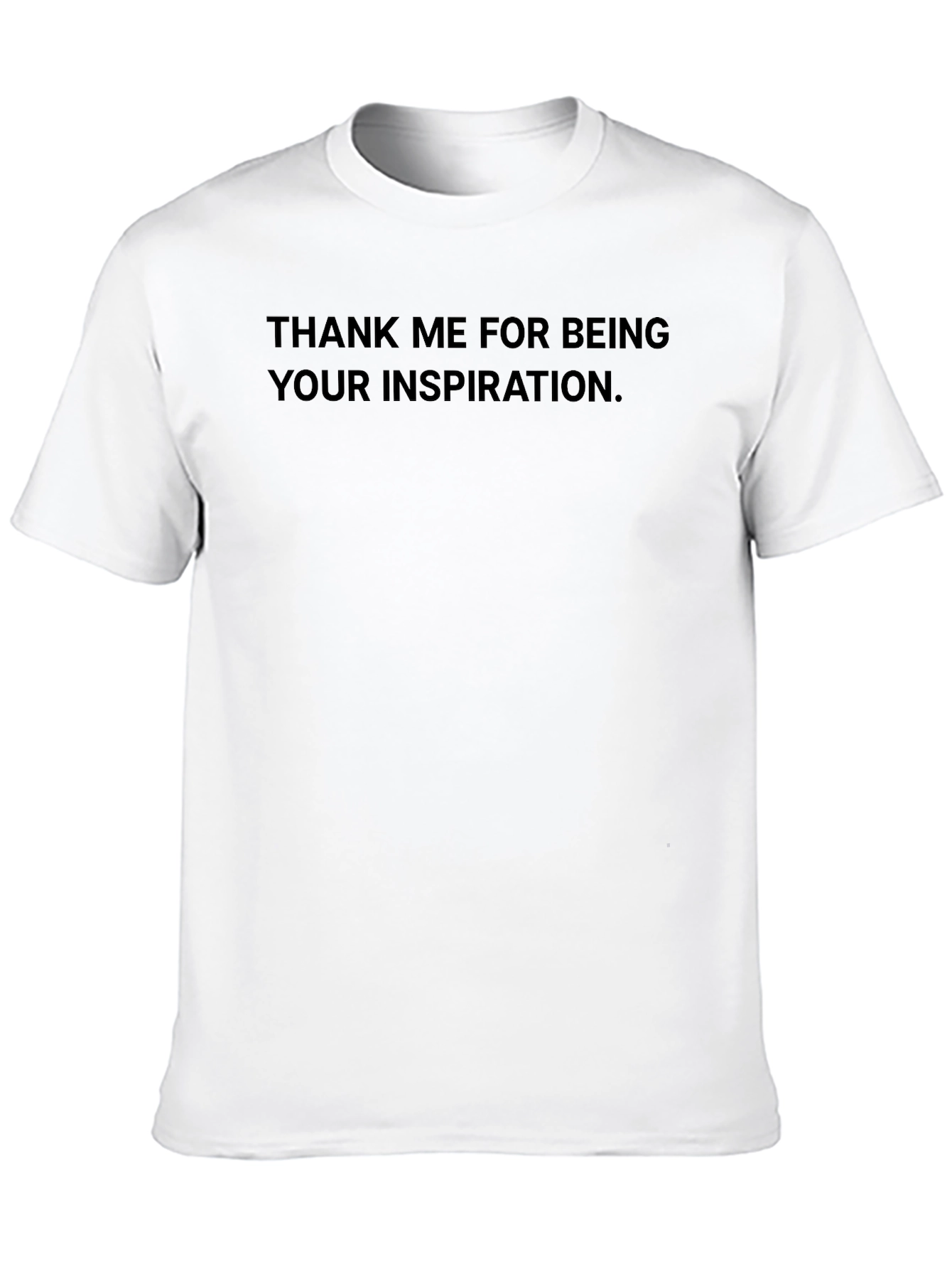 Inspirational Text Black T-Shirt