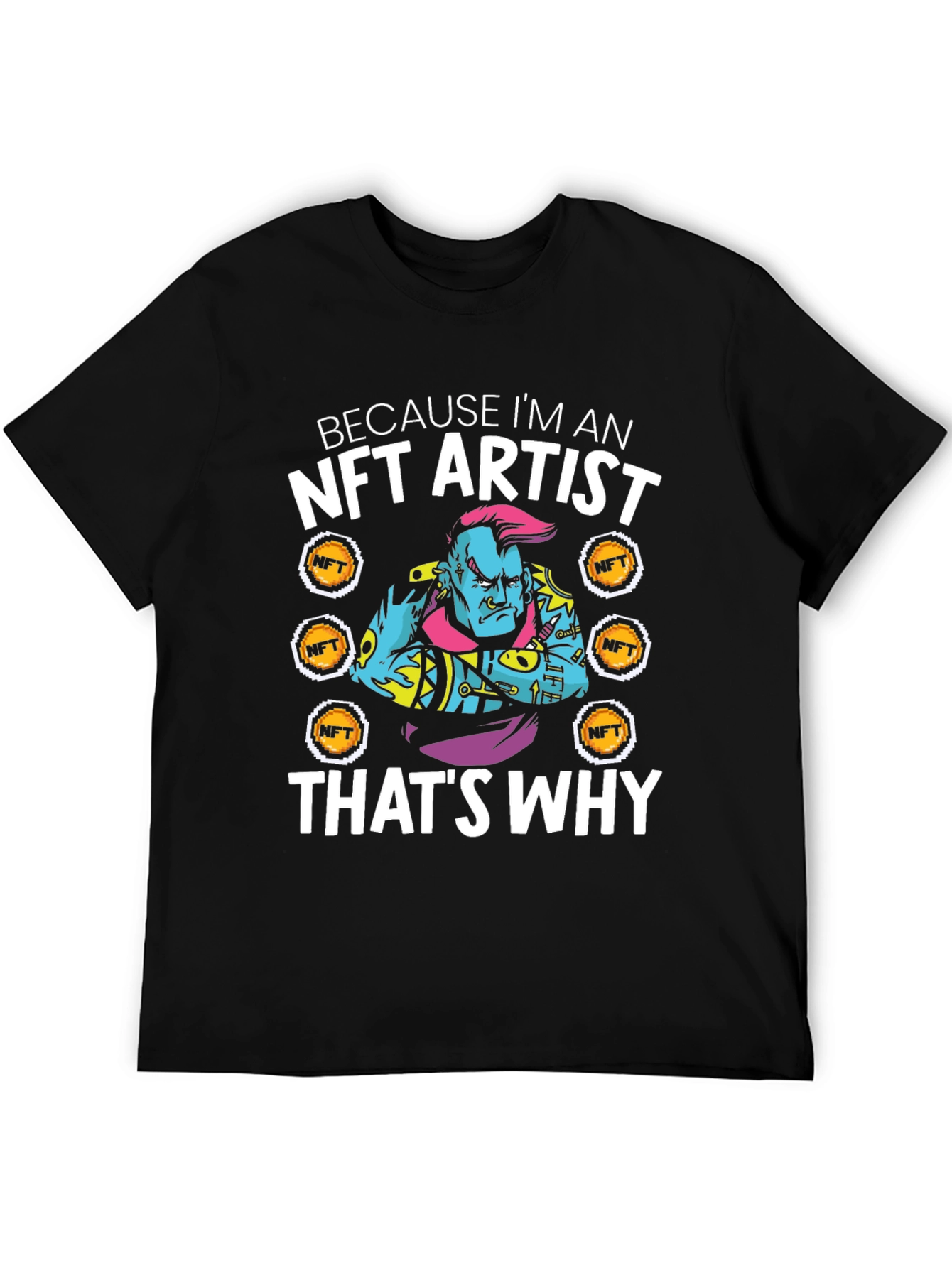 NFT Artist Graphic T-Shirt - Crypto Art Tee
