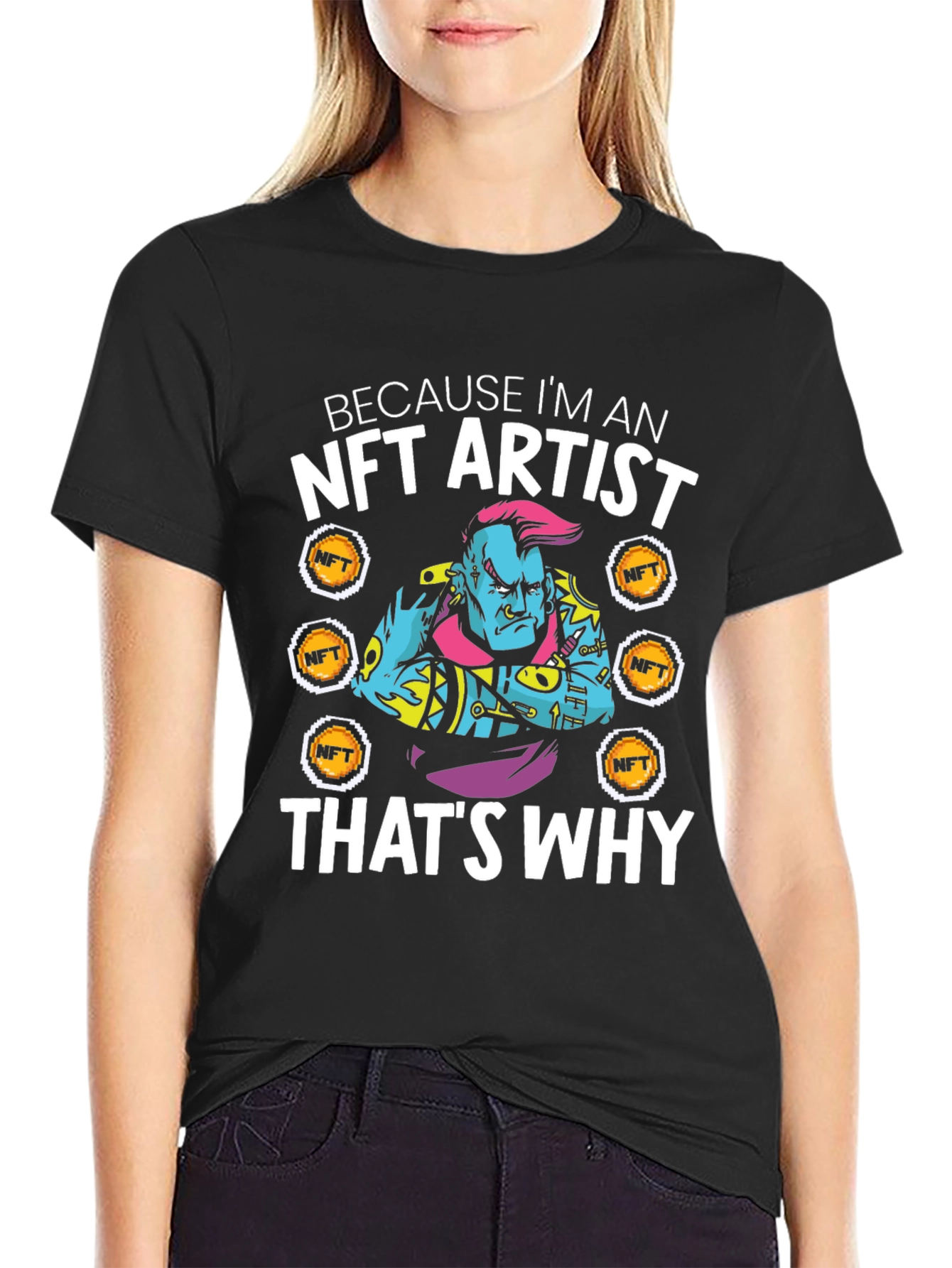 NFT Artist Graphic T-Shirt - Crypto Art Tee