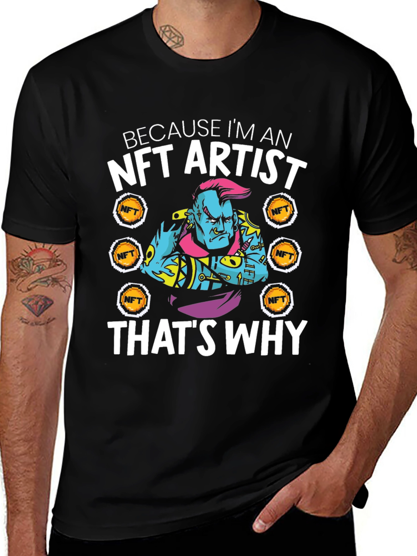 NFT Artist Graphic T-Shirt - Crypto Art Tee