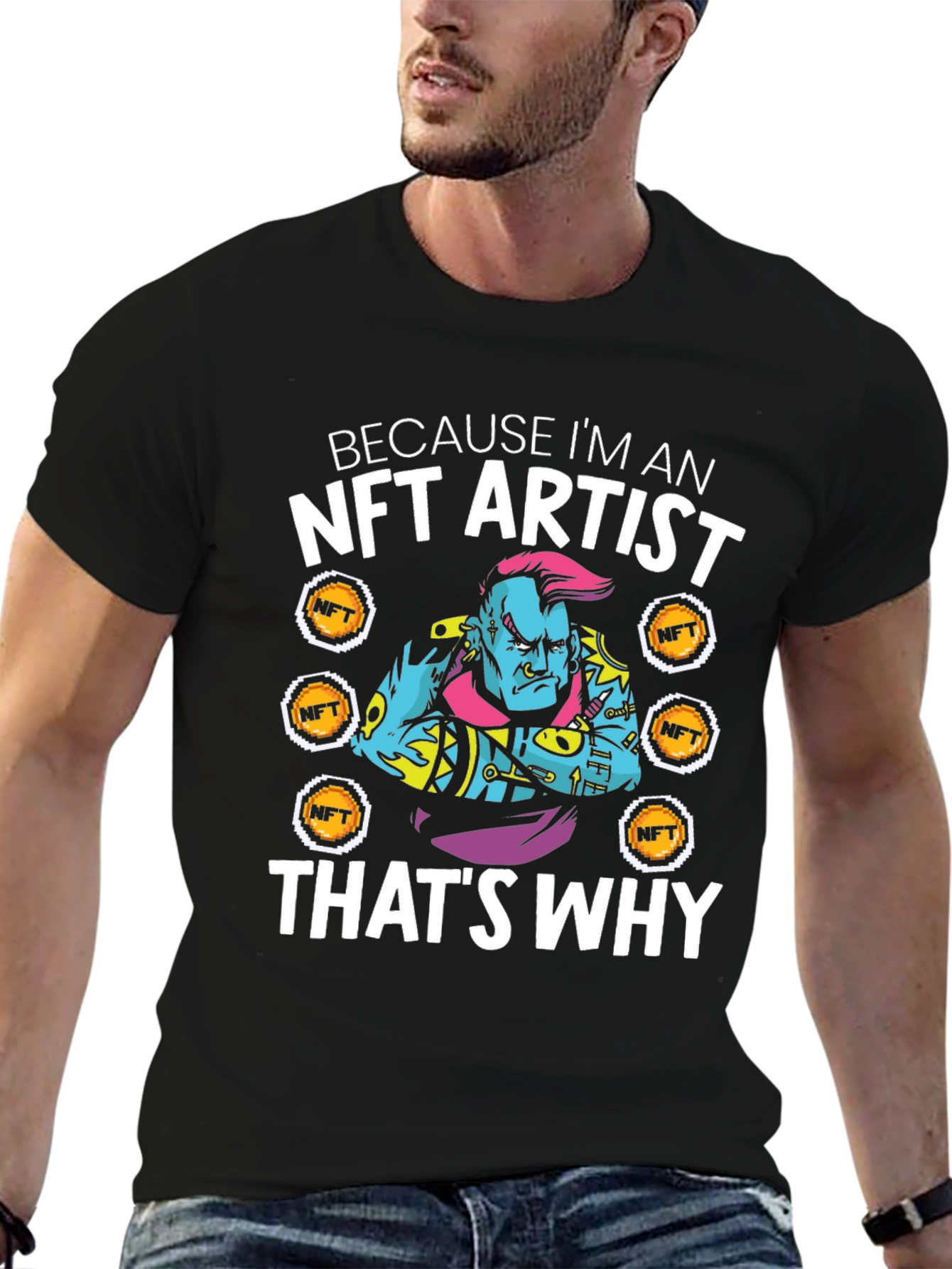 NFT Artist Graphic T-Shirt - Crypto Art Tee