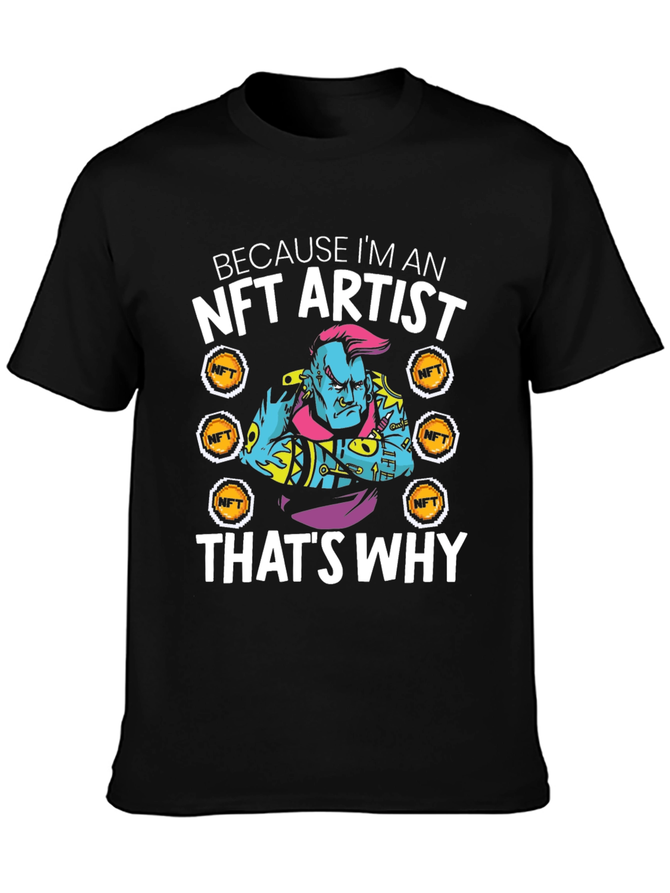 NFT Artist Graphic T-Shirt - Crypto Art Tee
