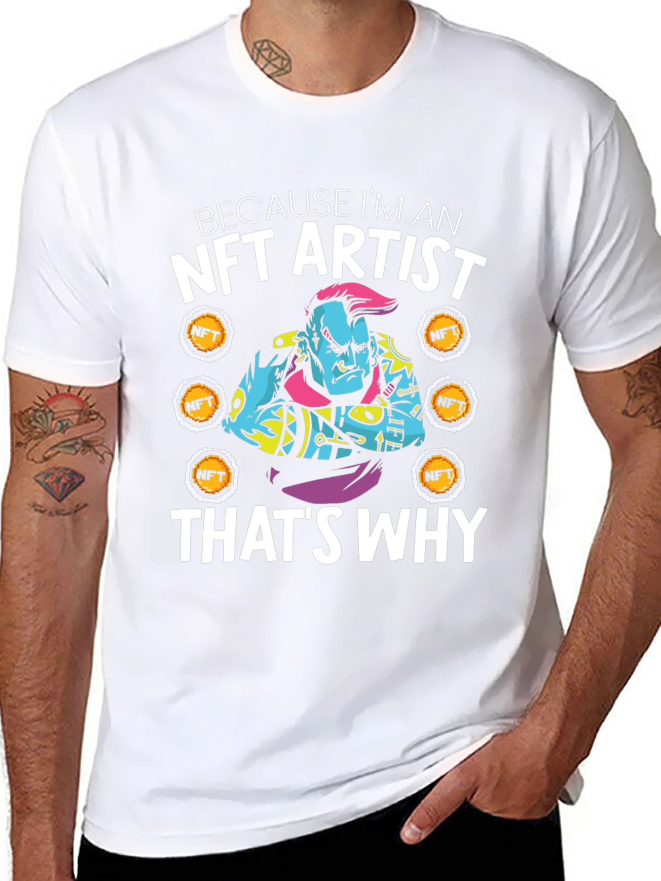 NFT Artist Graphic T-Shirt - Crypto Art Tee