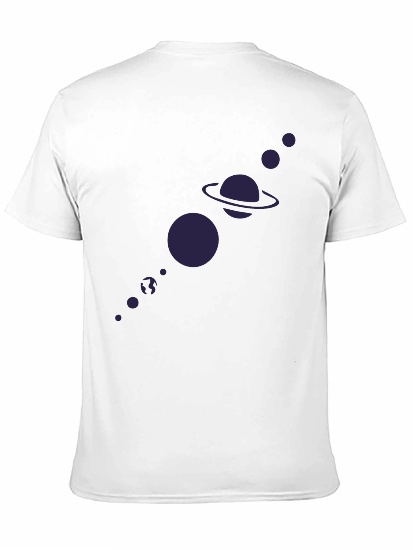Planetary System Graphic Tee - Black Cotton T-Shirt
