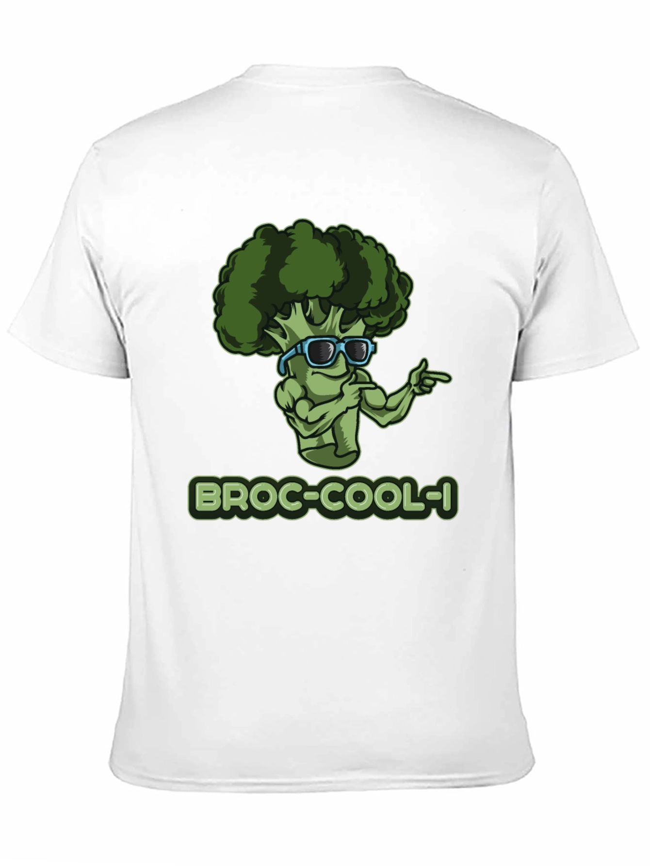 Broc-Cool-I T-Shirt - Funny Broccoli Graphic Tee