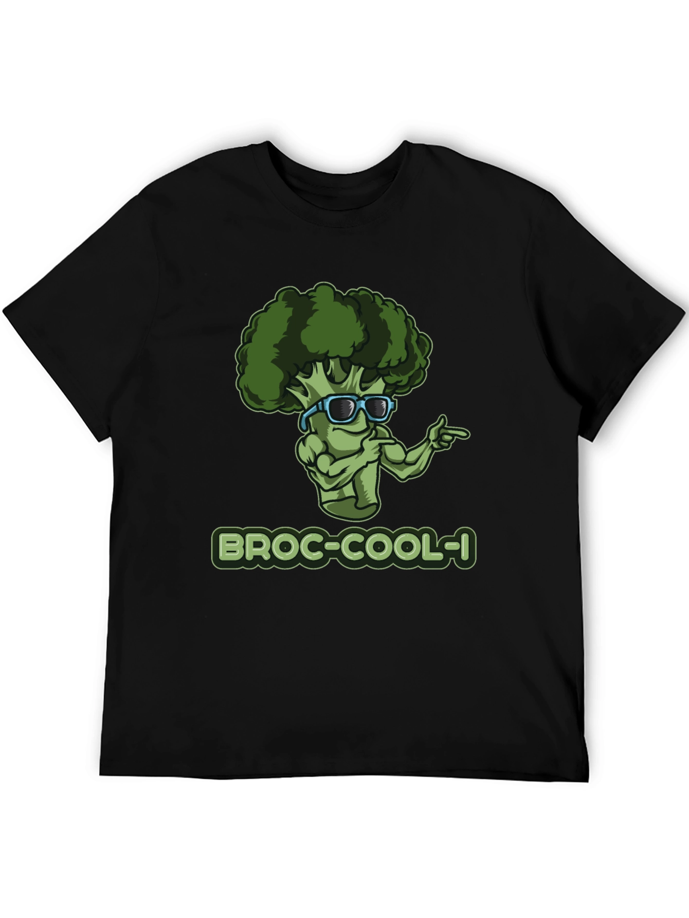 Broc-Cool-I T-Shirt - Funny Broccoli Graphic Tee