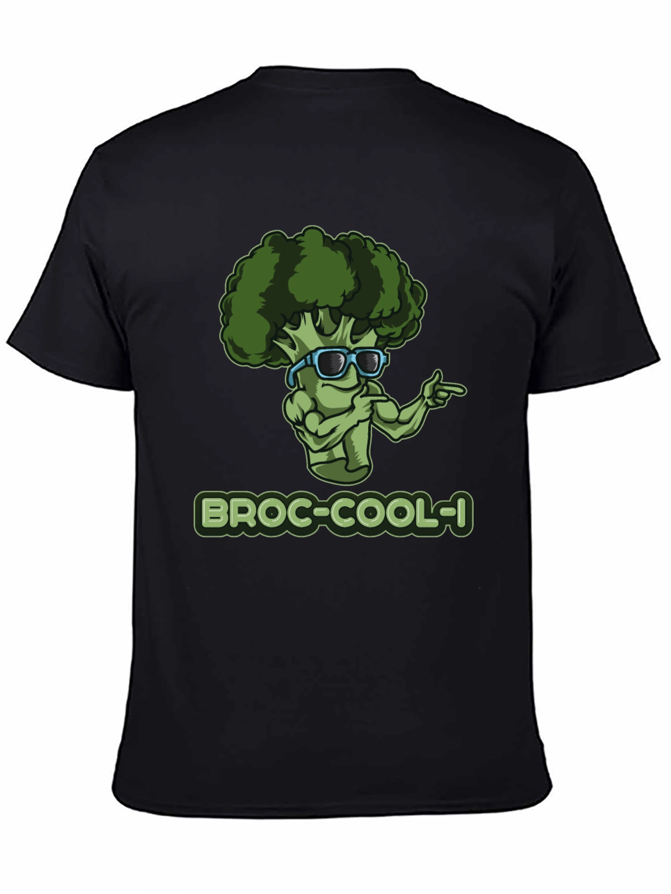 Broc-Cool-I T-Shirt - Funny Broccoli Graphic Tee