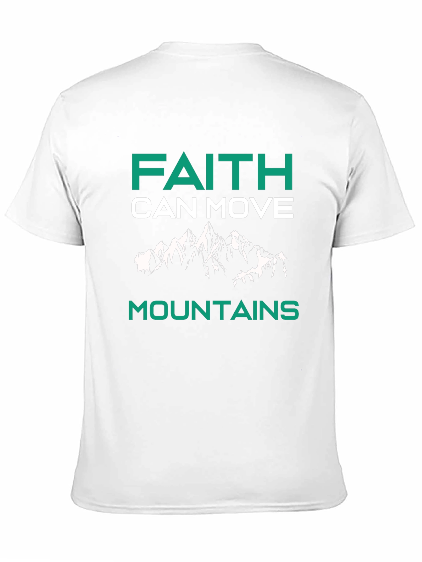 Faith Can Move Mountains Graphic Tee - Black