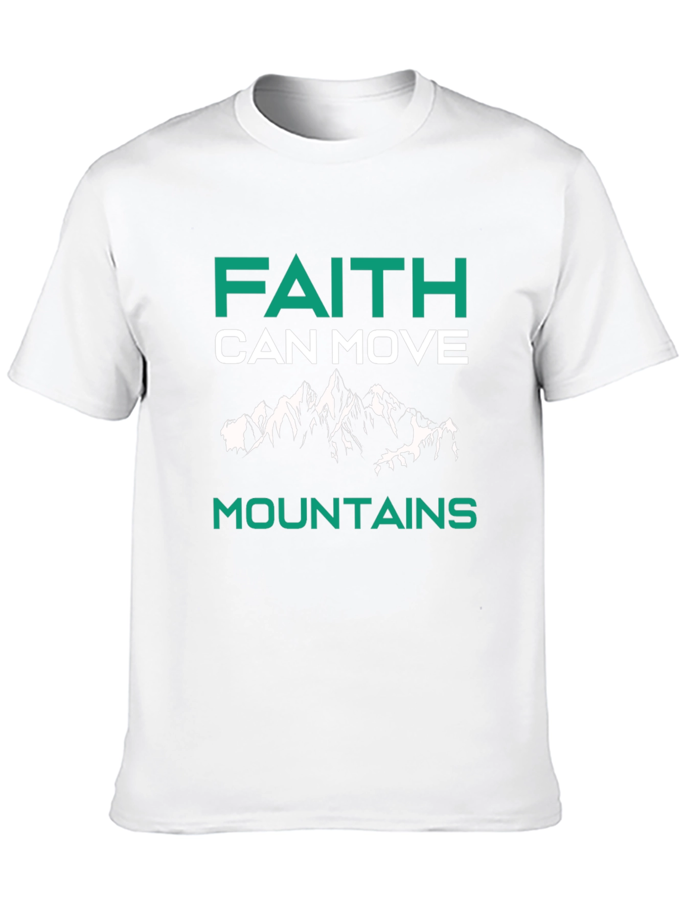 Faith Can Move Mountains Graphic Tee - Black