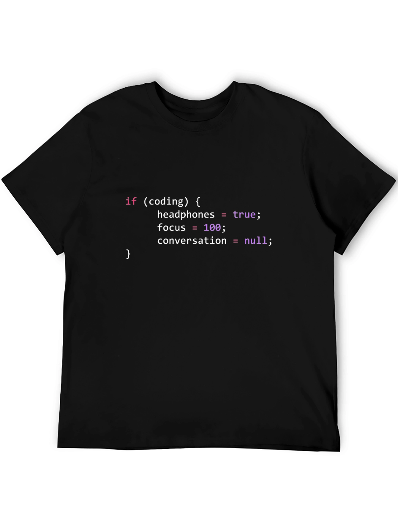 Coder T-Shirt: Headphones In Focus On!