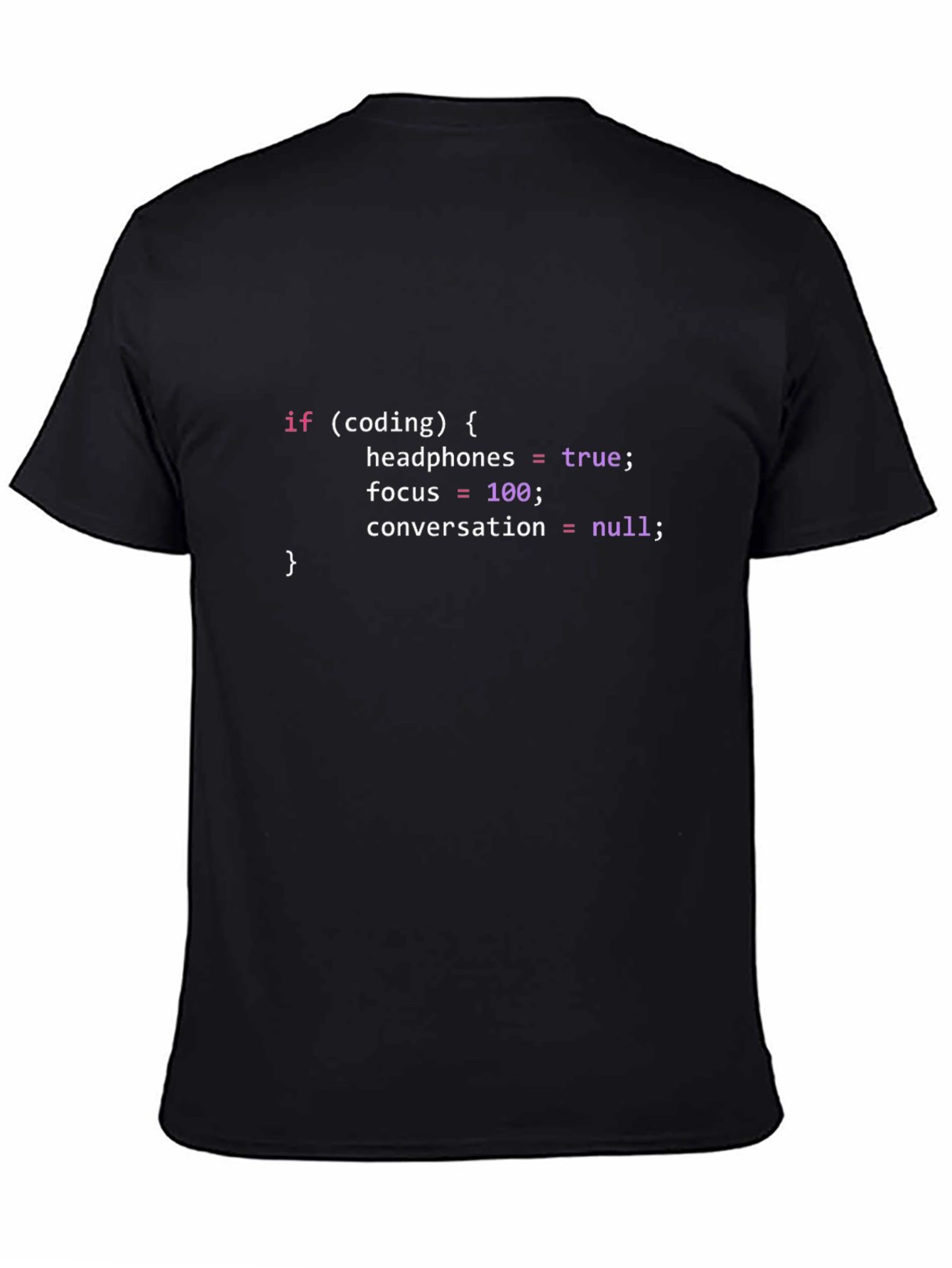 Coder T-Shirt: Headphones In Focus On!