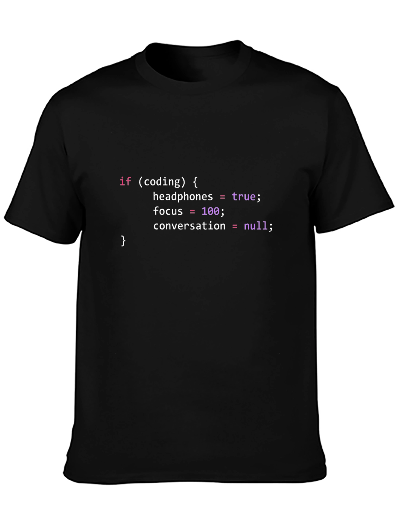 Coder T-Shirt: Headphones In Focus On!