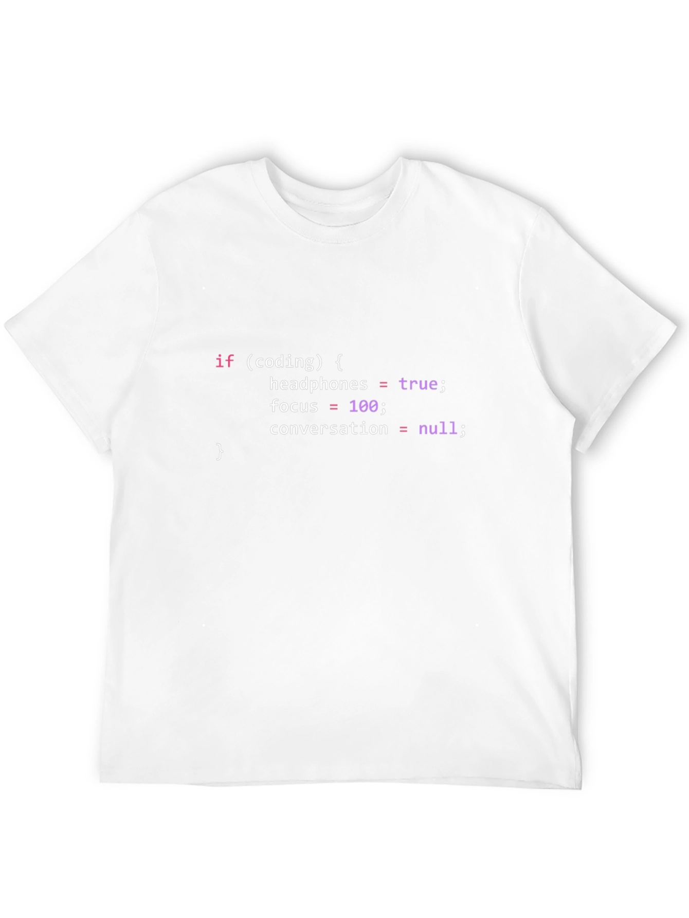 Coder T-Shirt: Headphones In Focus On!
