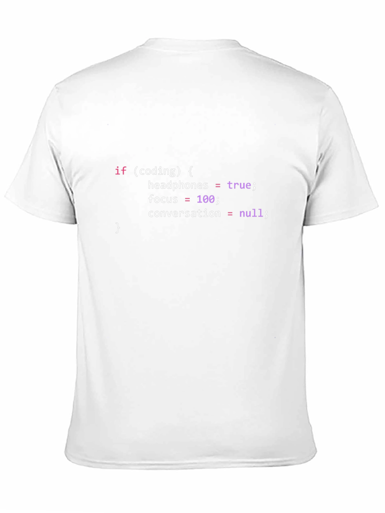 Coder T-Shirt: Headphones In Focus On!