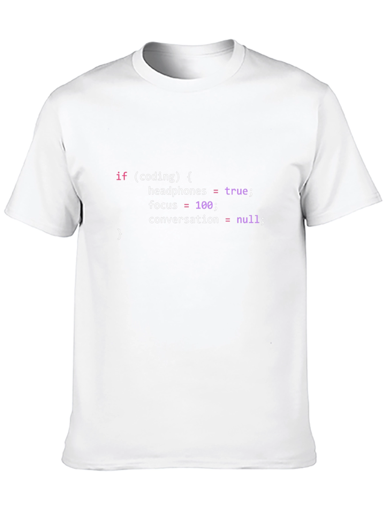 Coder T-Shirt: Headphones In Focus On!