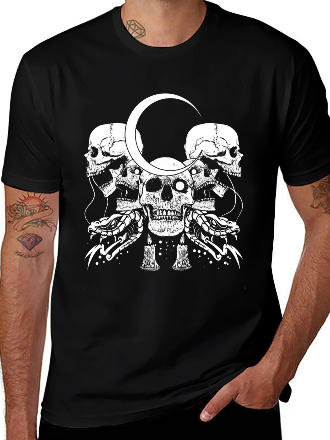Skull & Serpent Graphic T-Shirt