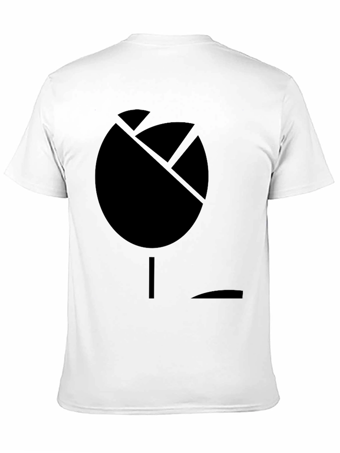 Abstract Rose Graphic Black T-Shirt