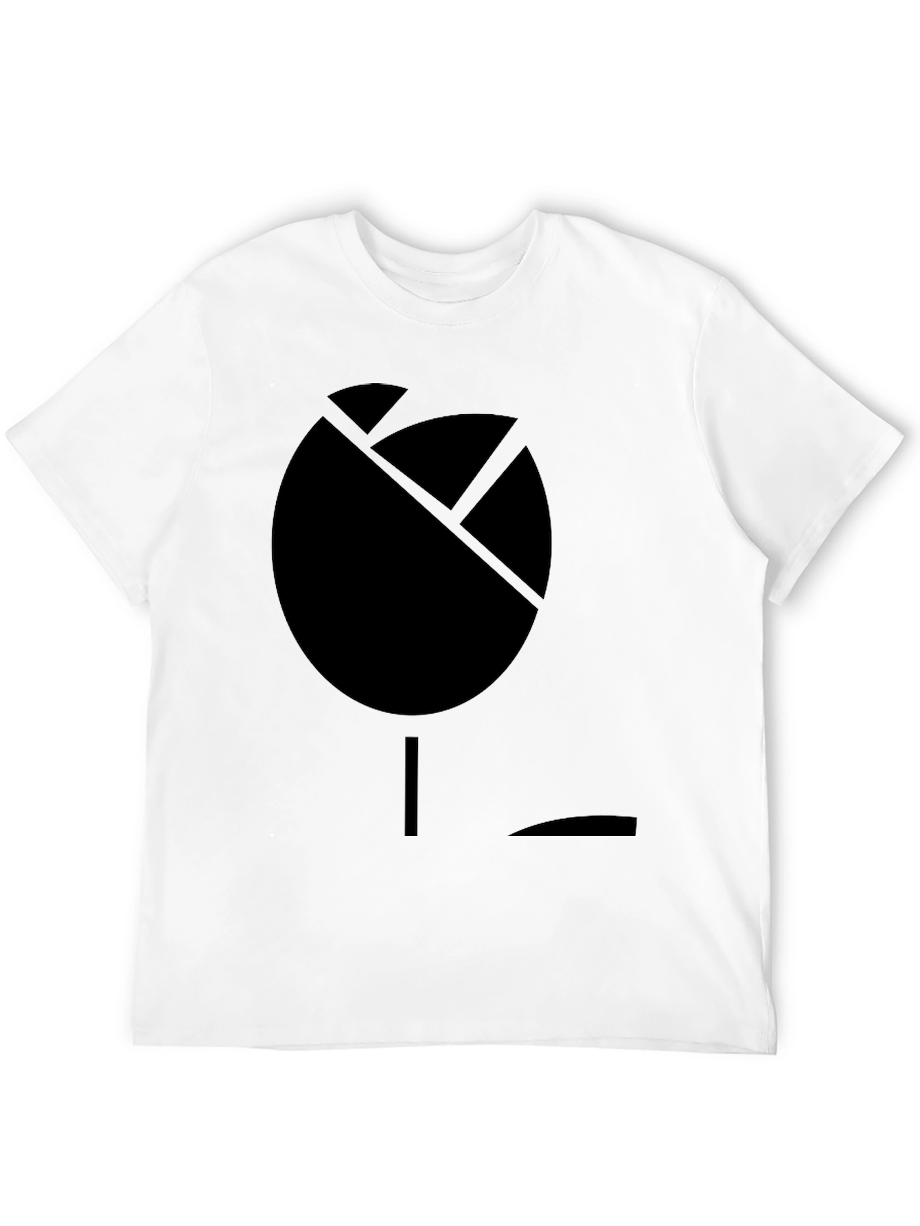 Abstract Rose Graphic Black T-Shirt