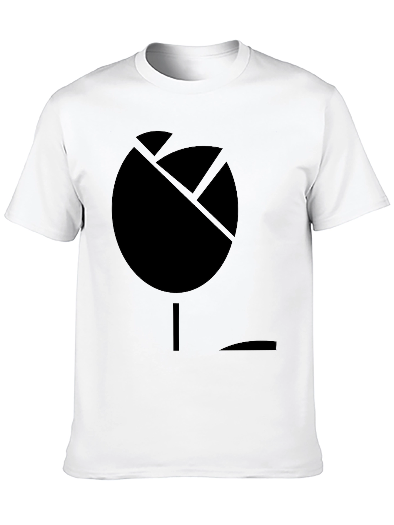 Abstract Rose Graphic Black T-Shirt