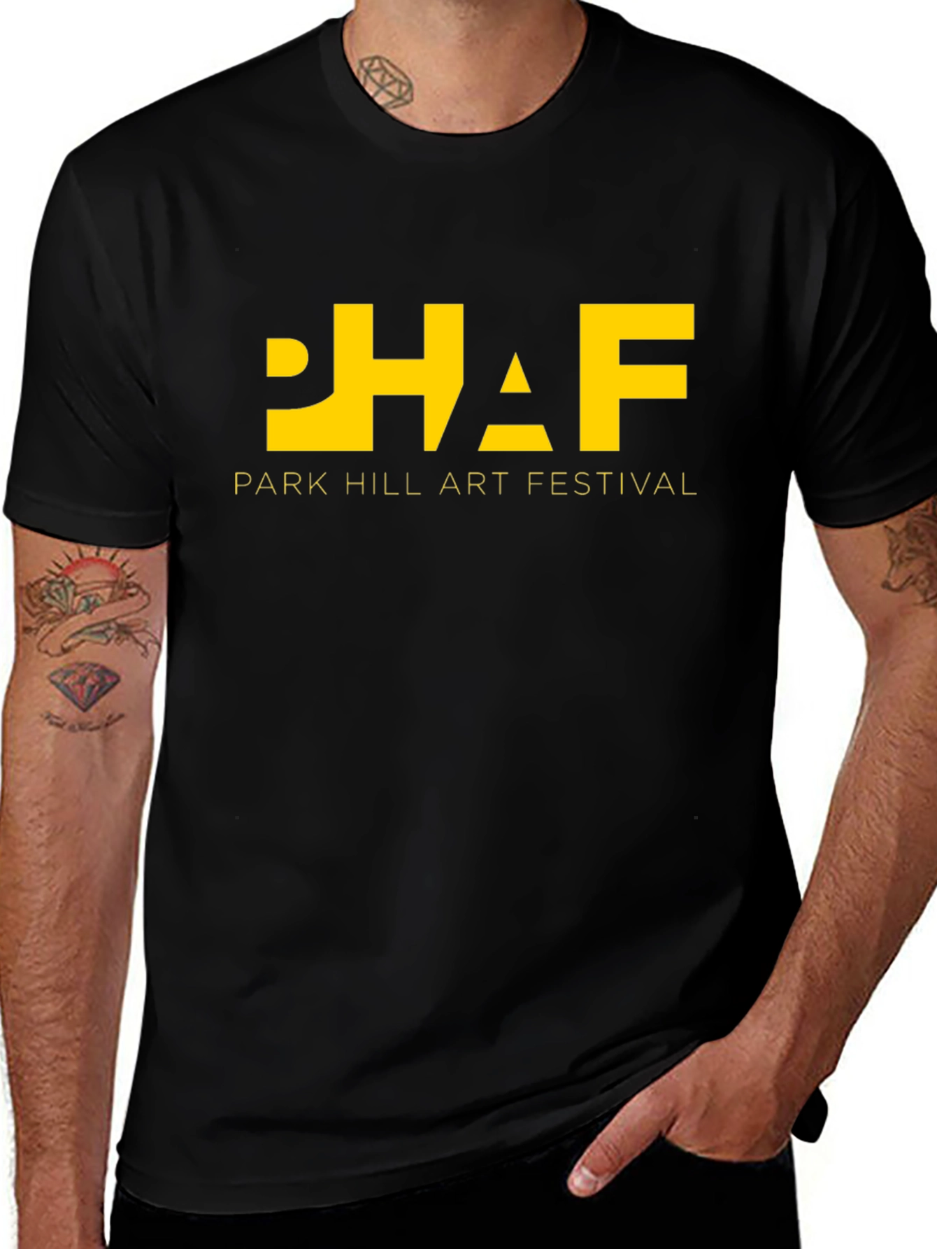 Park Hill Art Festival Black Graphic T-Shirt