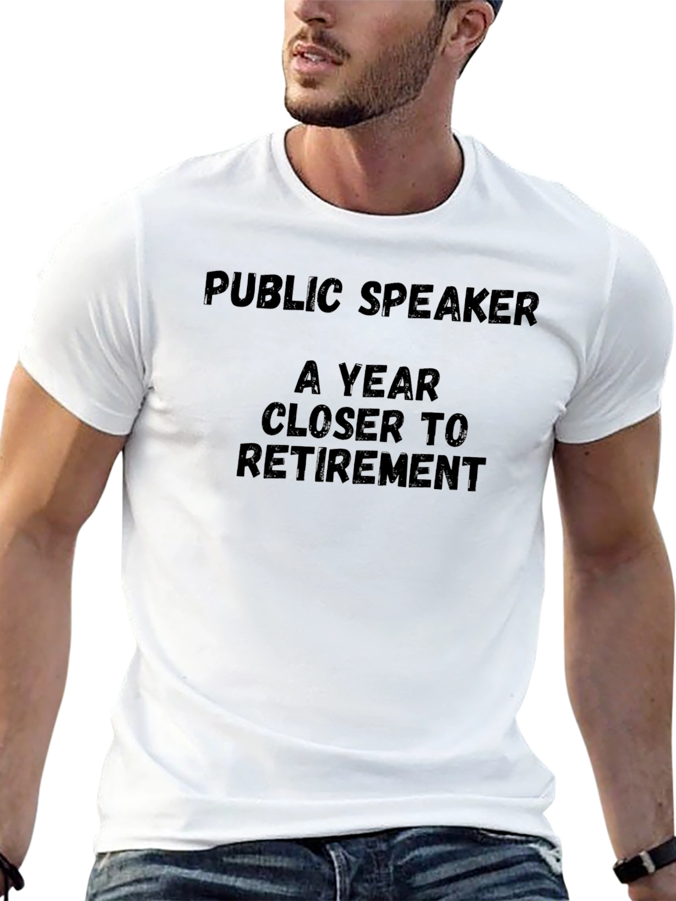 Public Speaker Retirement T-Shirt - Black