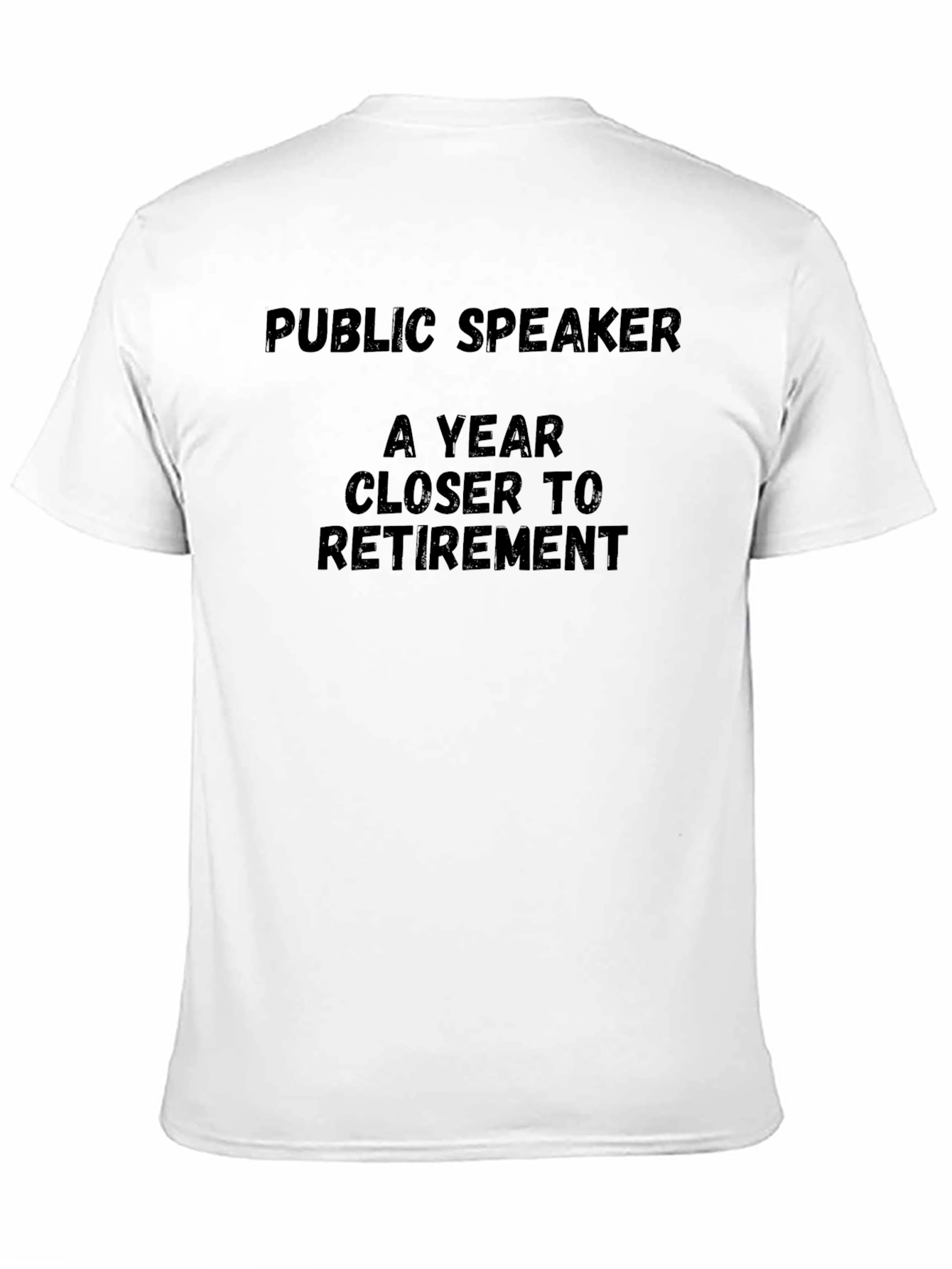 Public Speaker Retirement T-Shirt - Black