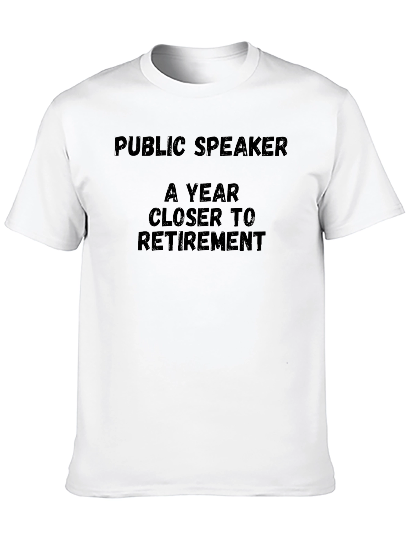 Public Speaker Retirement T-Shirt - Black