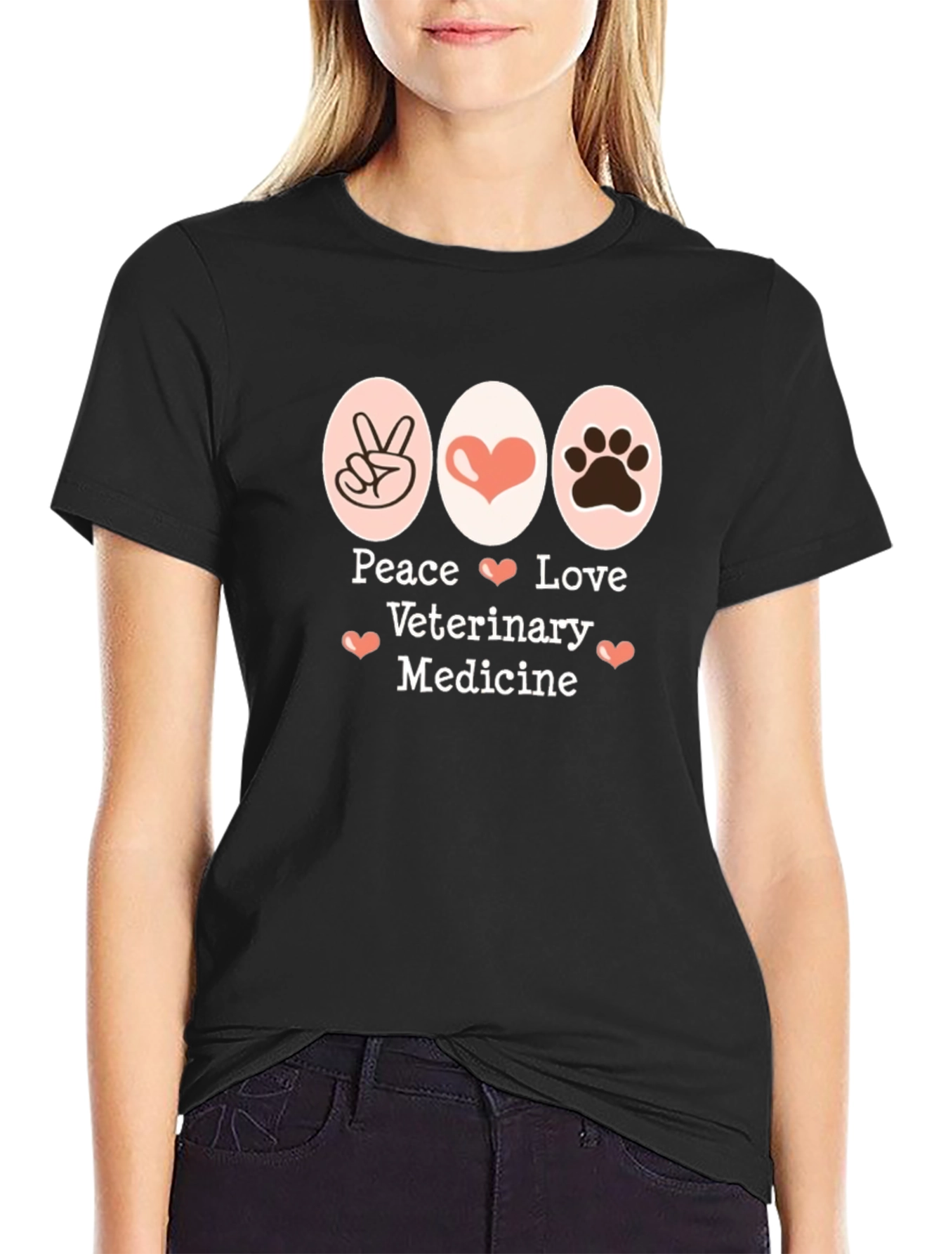 Peace Love Veterinary Medicine T-Shirt