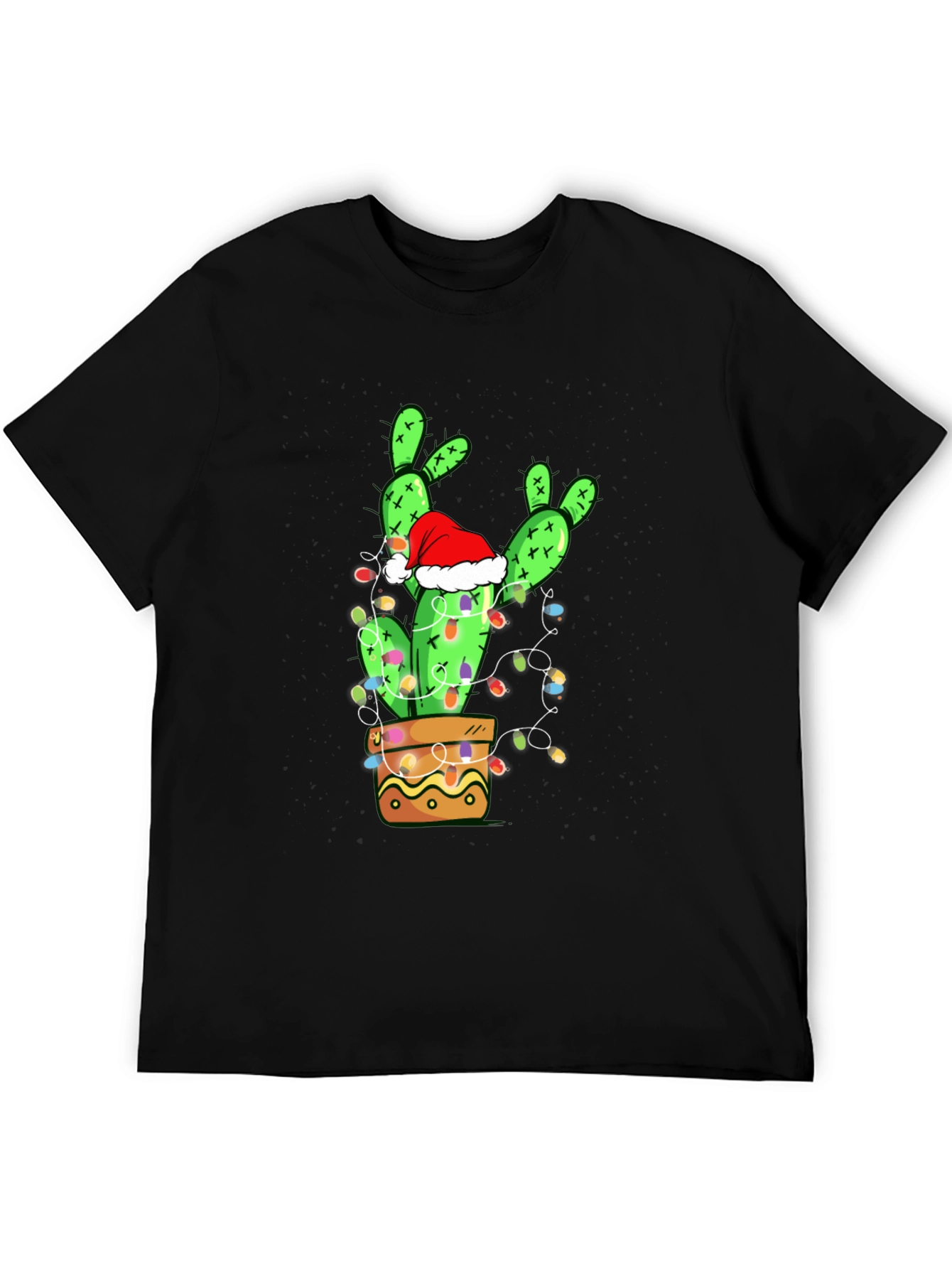 Festive Cactus T-Shirt: Christmas Holiday Apparel