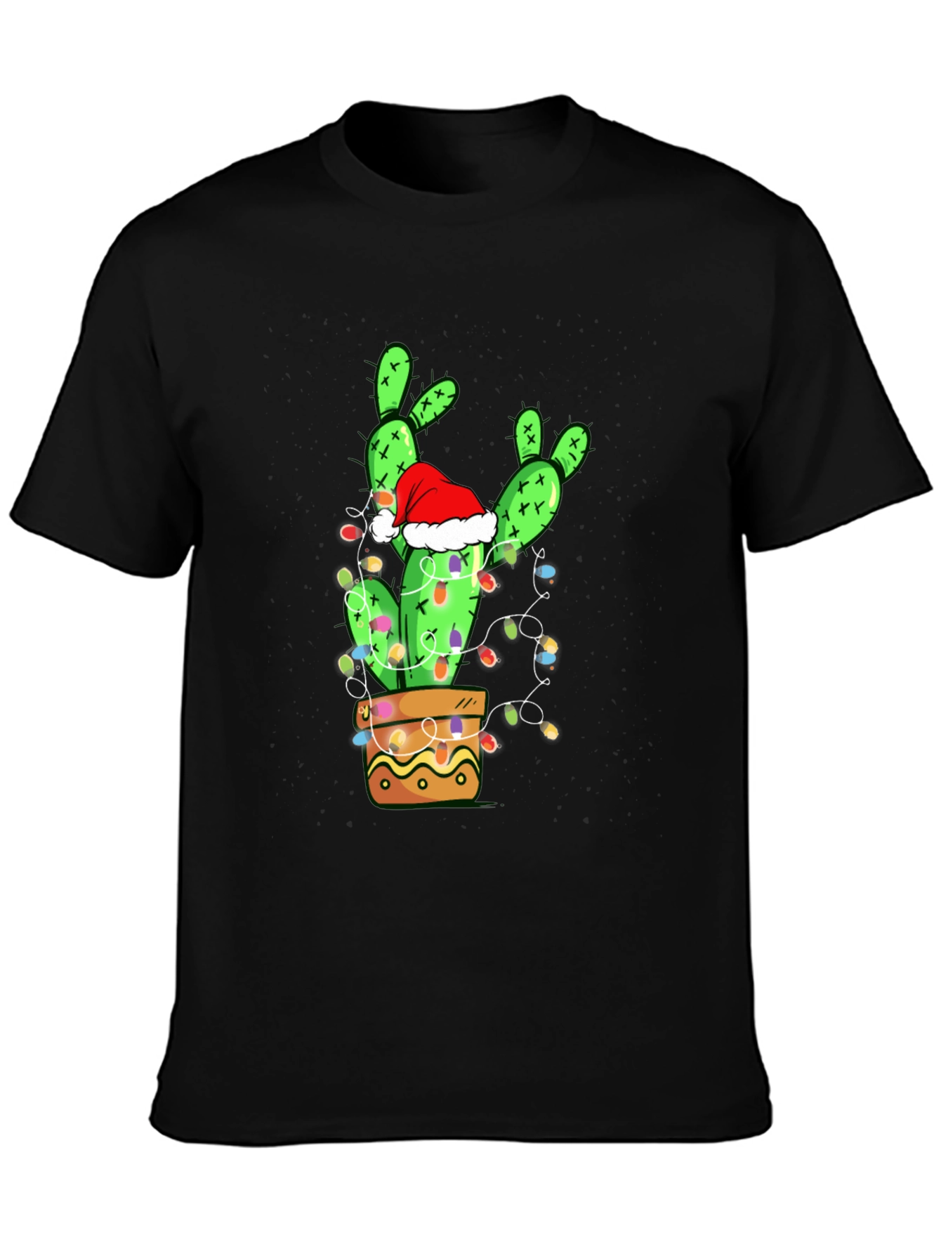 Festive Cactus T-Shirt: Christmas Holiday Apparel