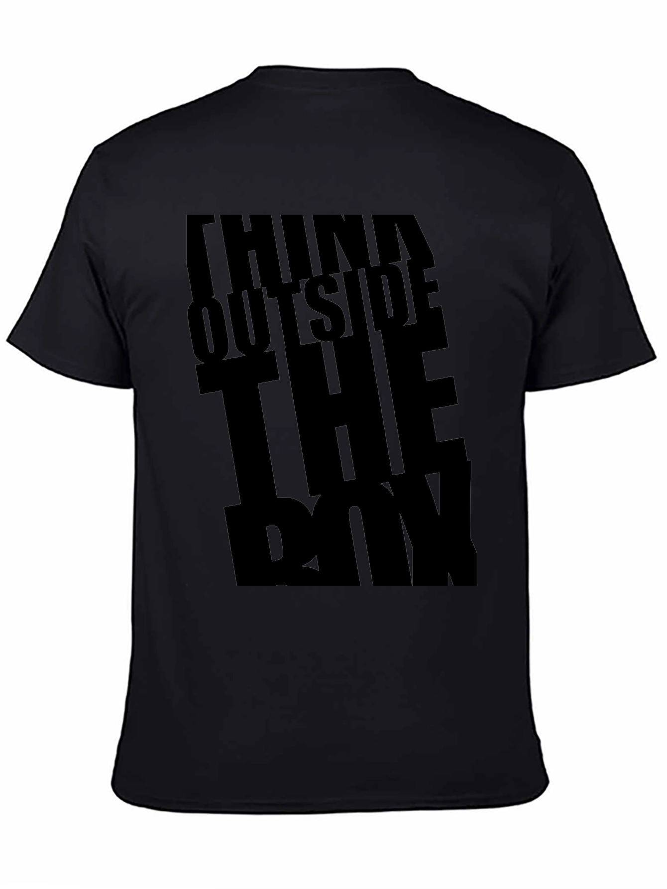 Think Outside the Box Graphic Tee - Black