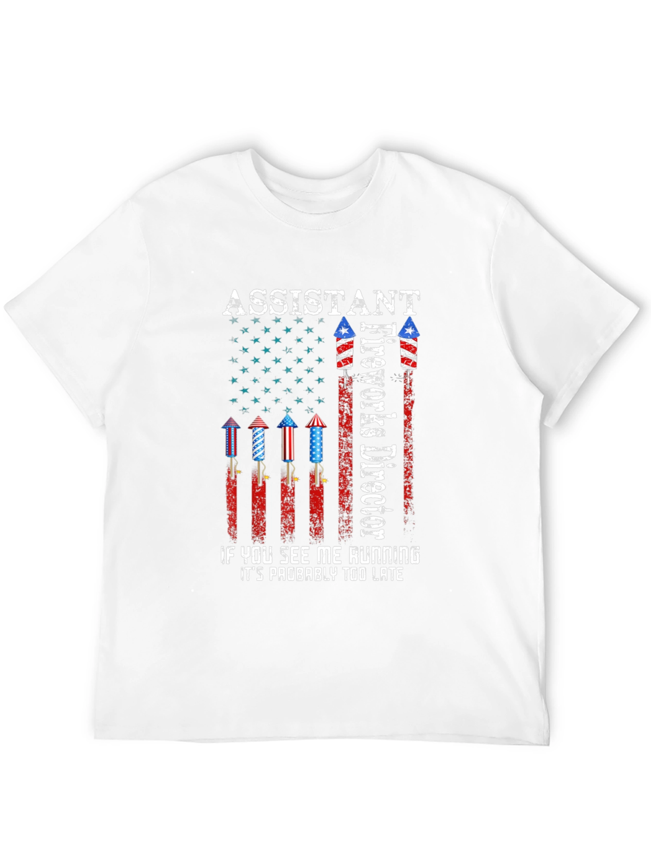 Assistant Fireworks Director T-Shirt - Patriotic Design