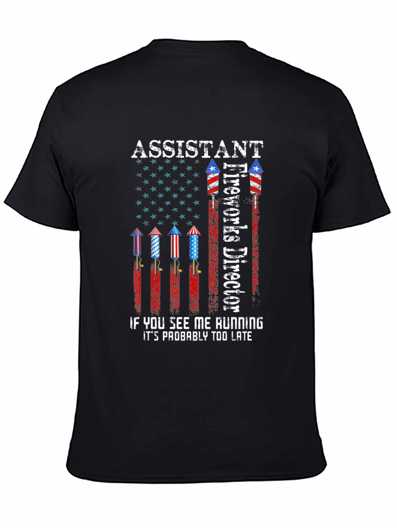 Assistant Fireworks Director T-Shirt - Patriotic Design