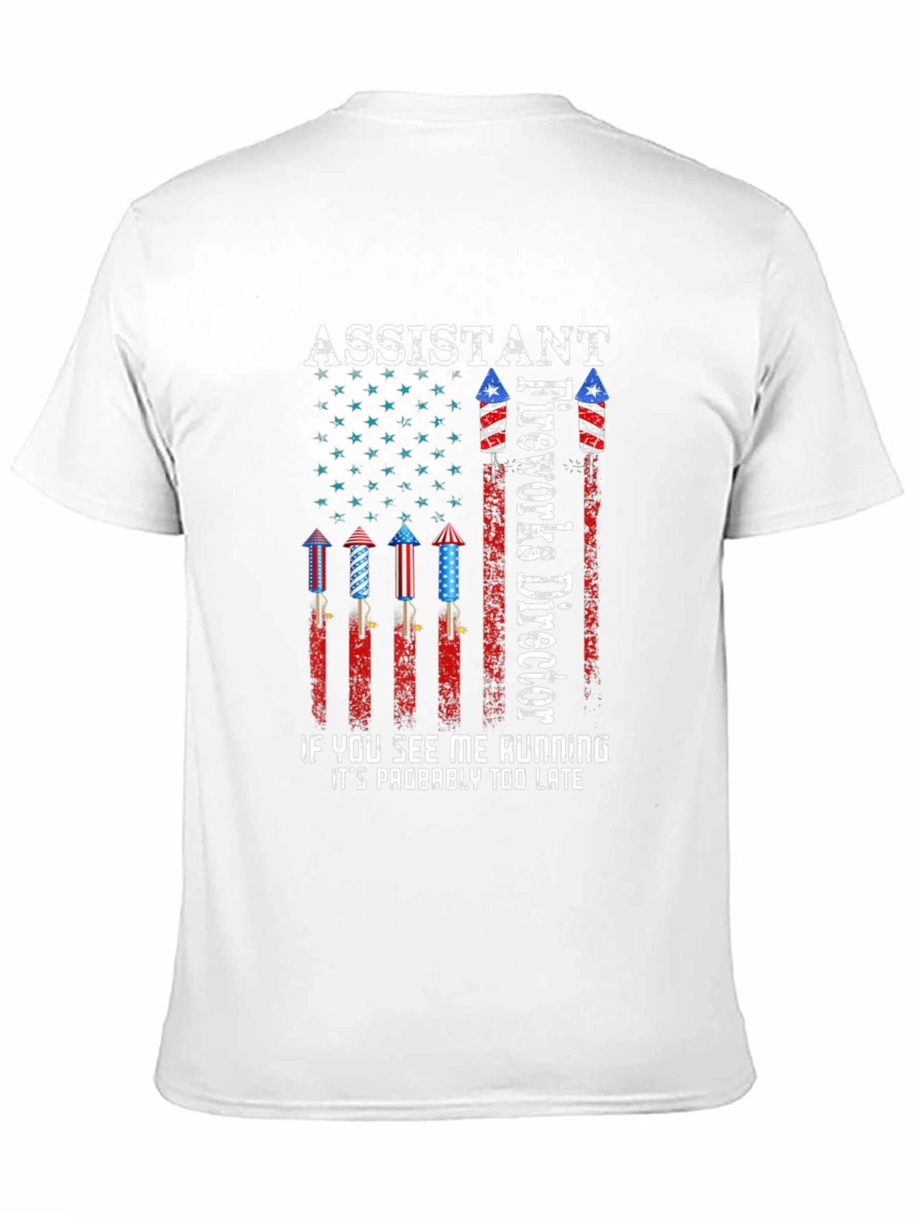 Assistant Fireworks Director T-Shirt - Patriotic Design