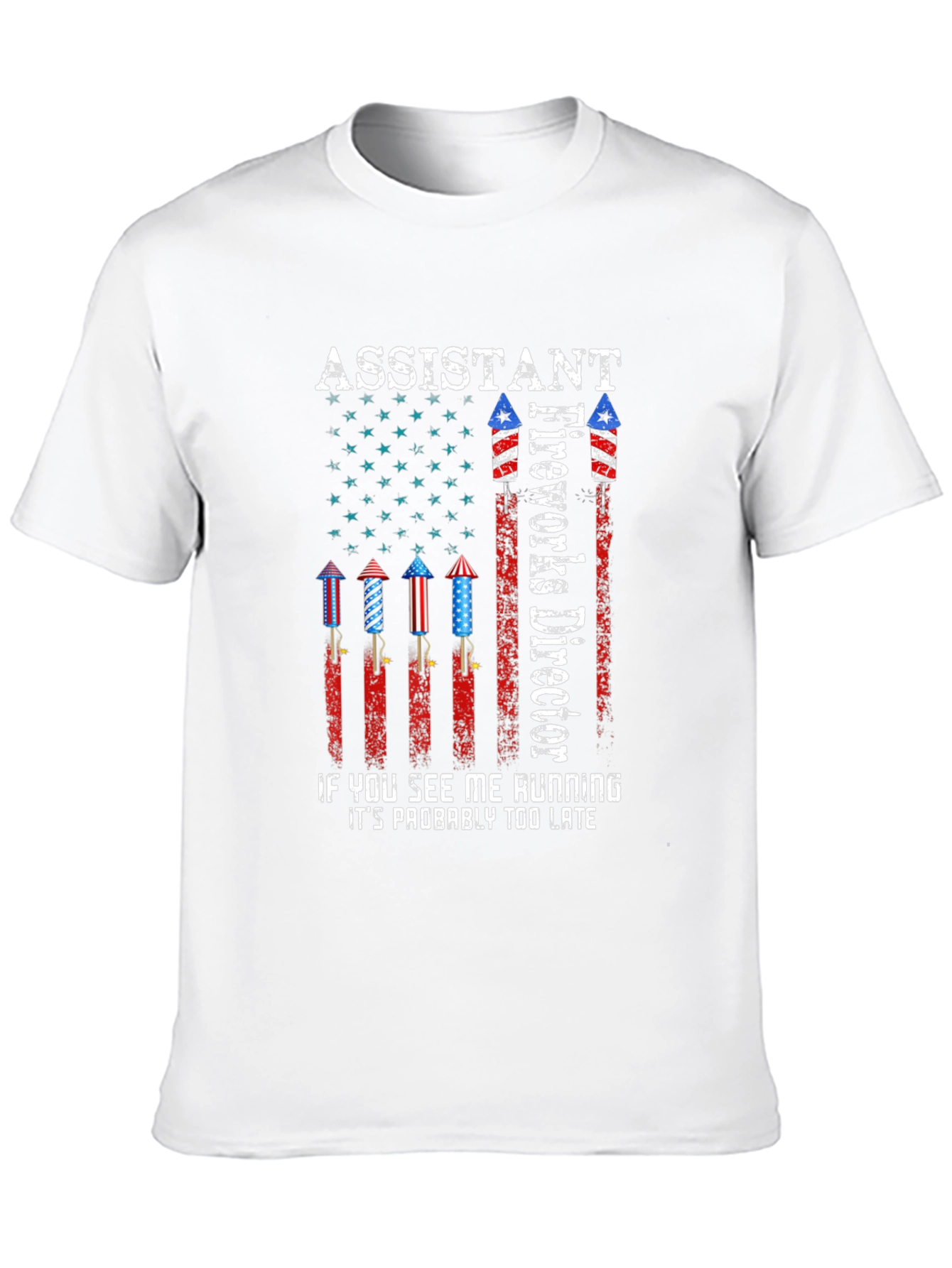 Assistant Fireworks Director T-Shirt - Patriotic Design