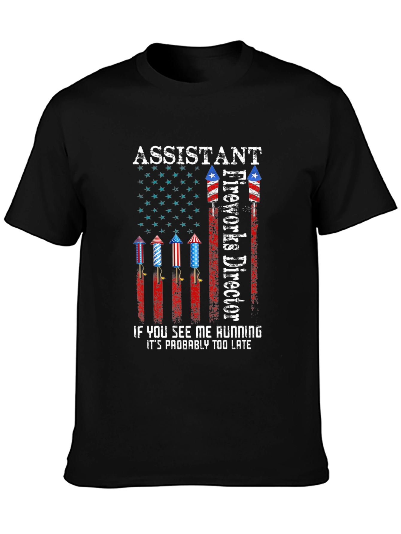 Assistant Fireworks Director T-Shirt - Patriotic Design
