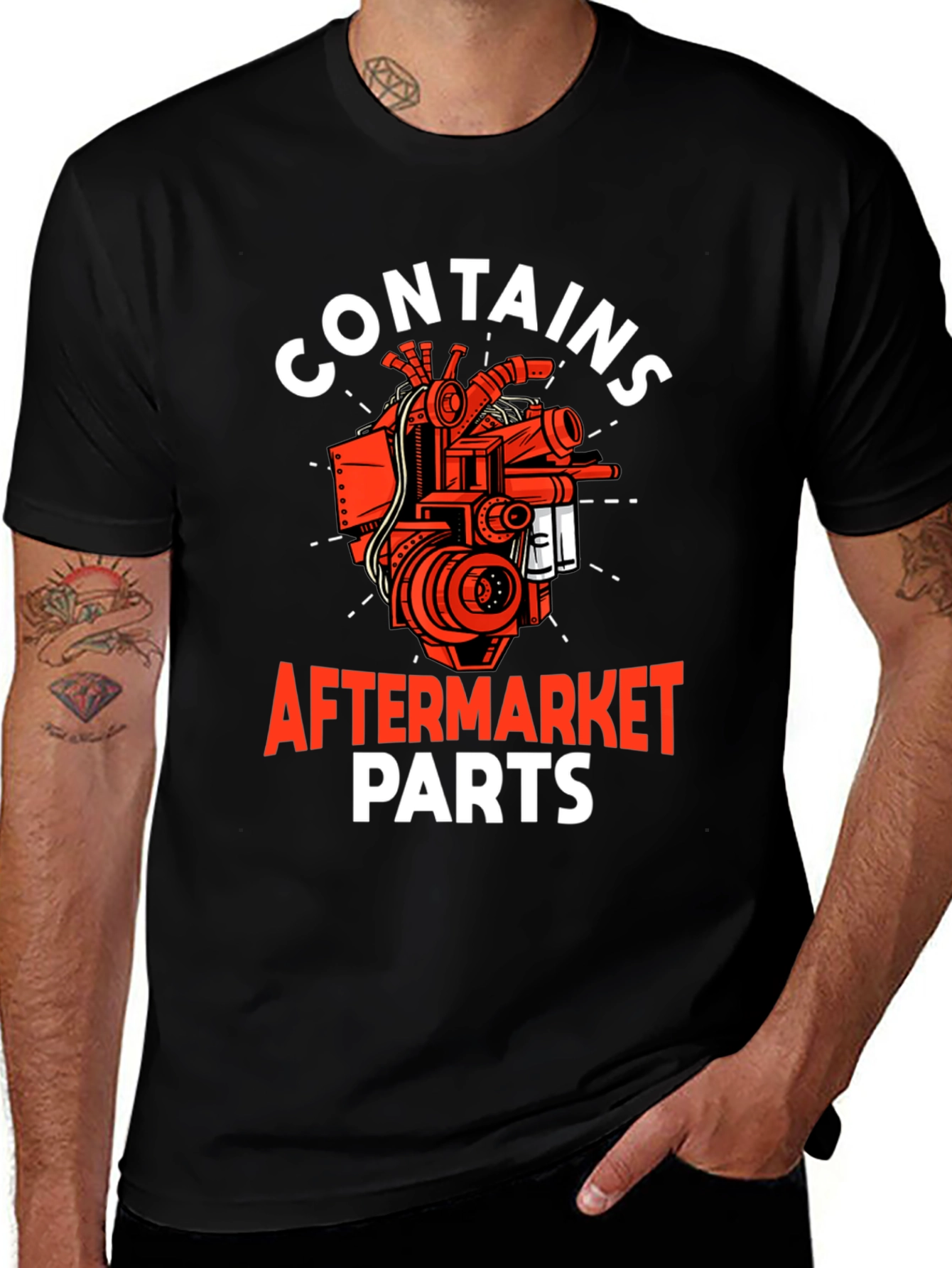 Contains Aftermarket Parts T-Shirt - Mechanic Gift