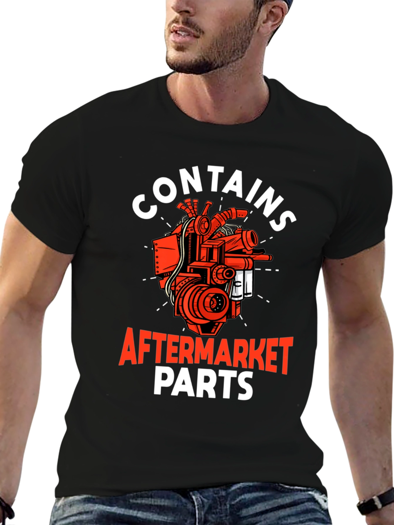 Contains Aftermarket Parts T-Shirt - Mechanic Gift