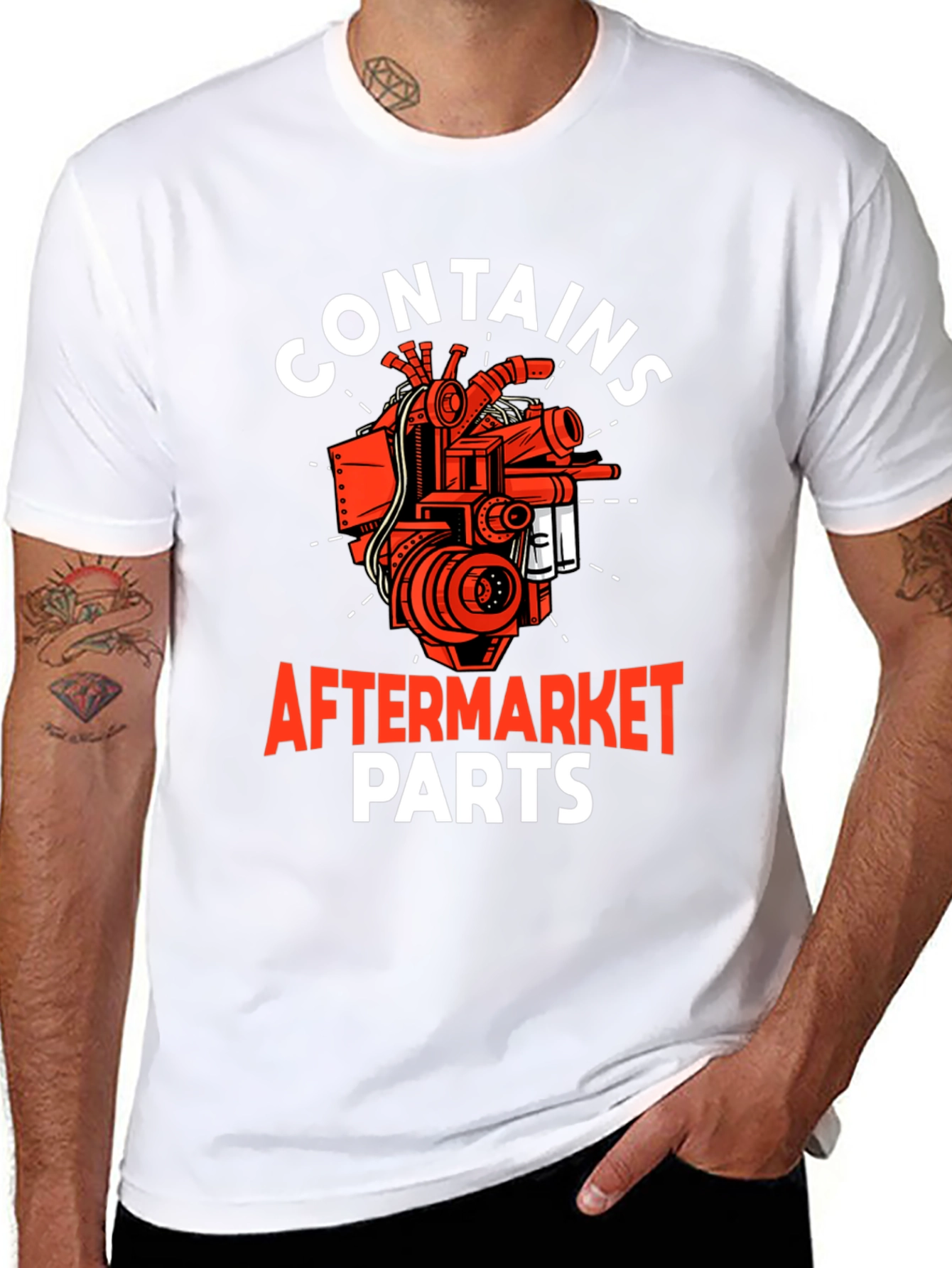 Contains Aftermarket Parts T-Shirt - Mechanic Gift