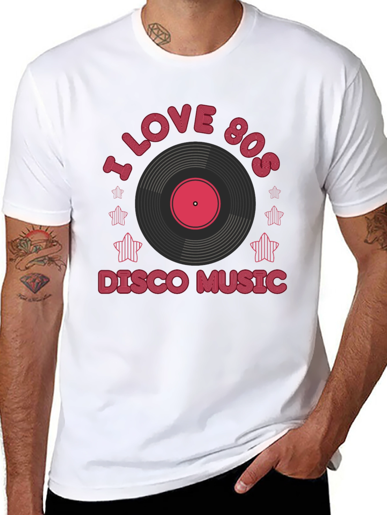 I Love 80s Disco Music Graphic Tee