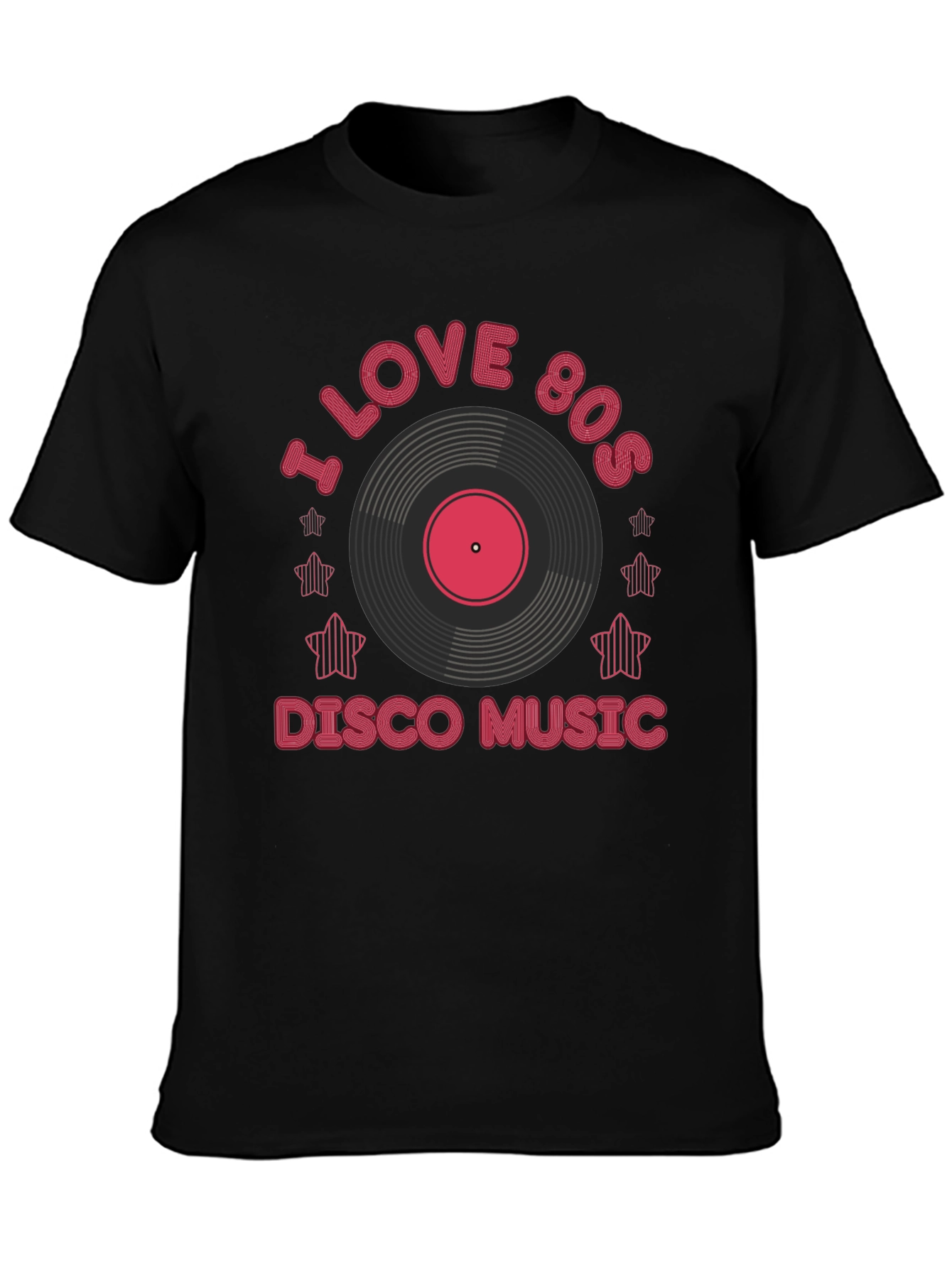 I Love 80s Disco Music Graphic Tee