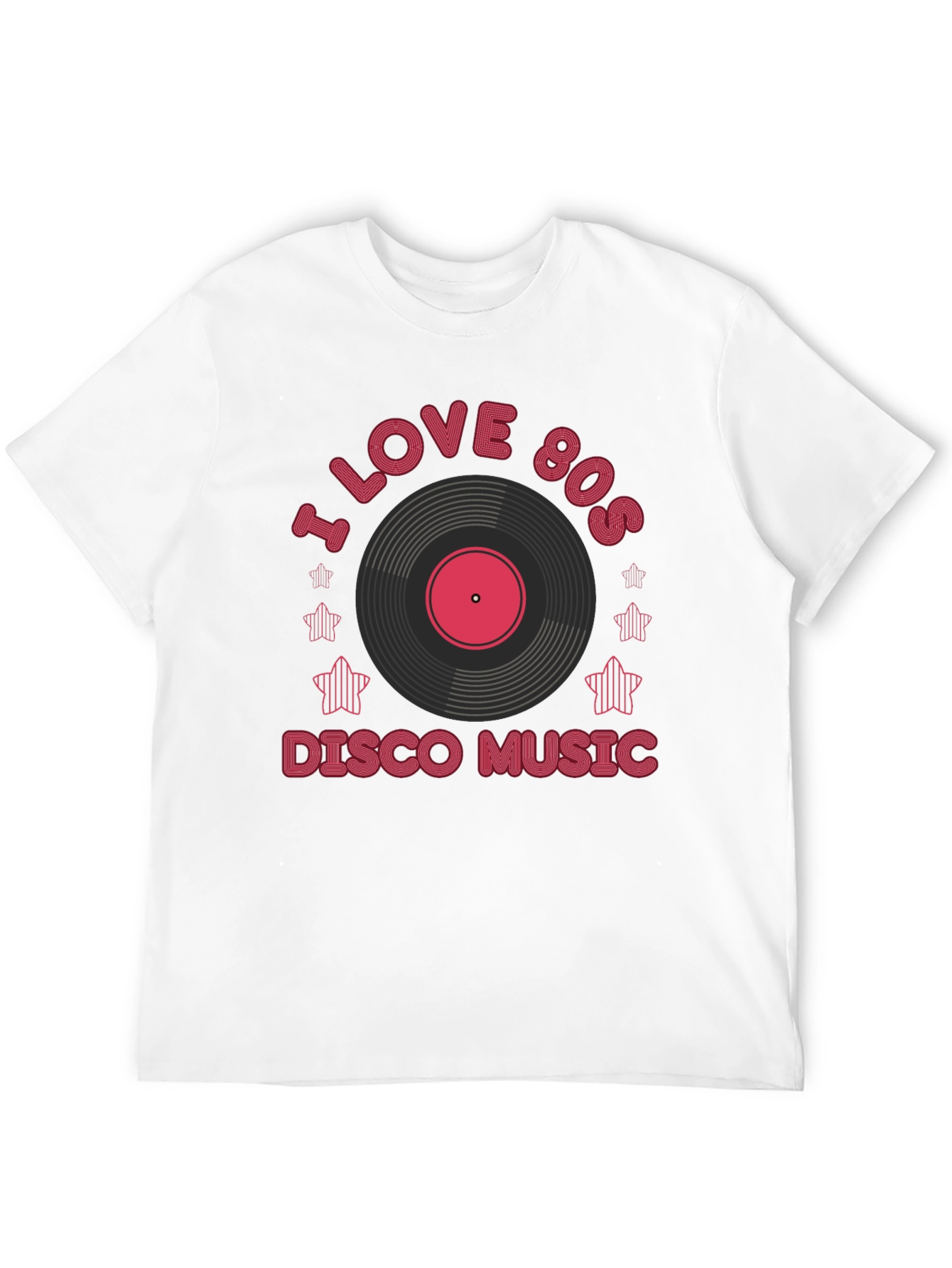 I Love 80s Disco Music Graphic Tee