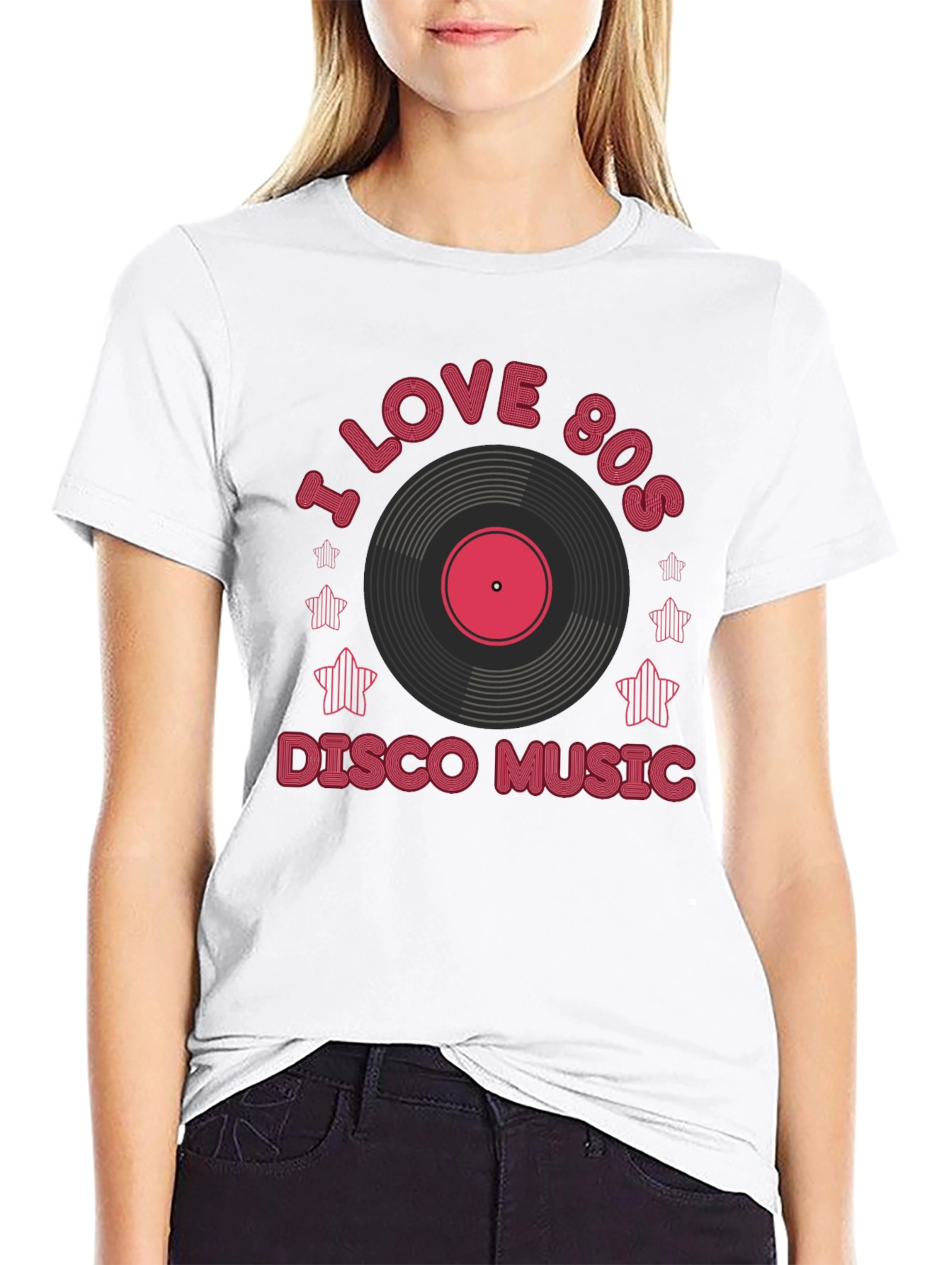 I Love 80s Disco Music Graphic Tee