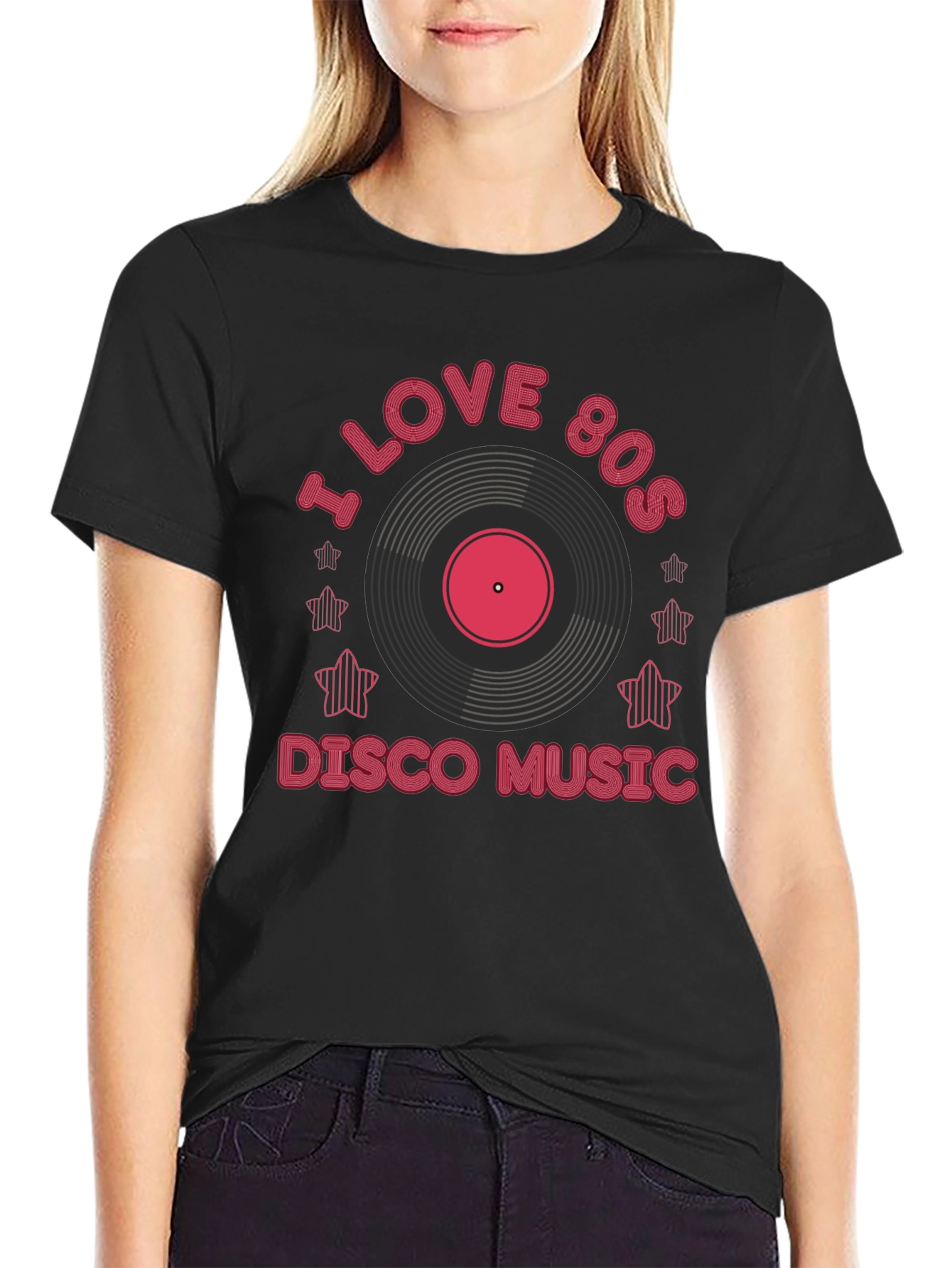 I Love 80s Disco Music Graphic Tee