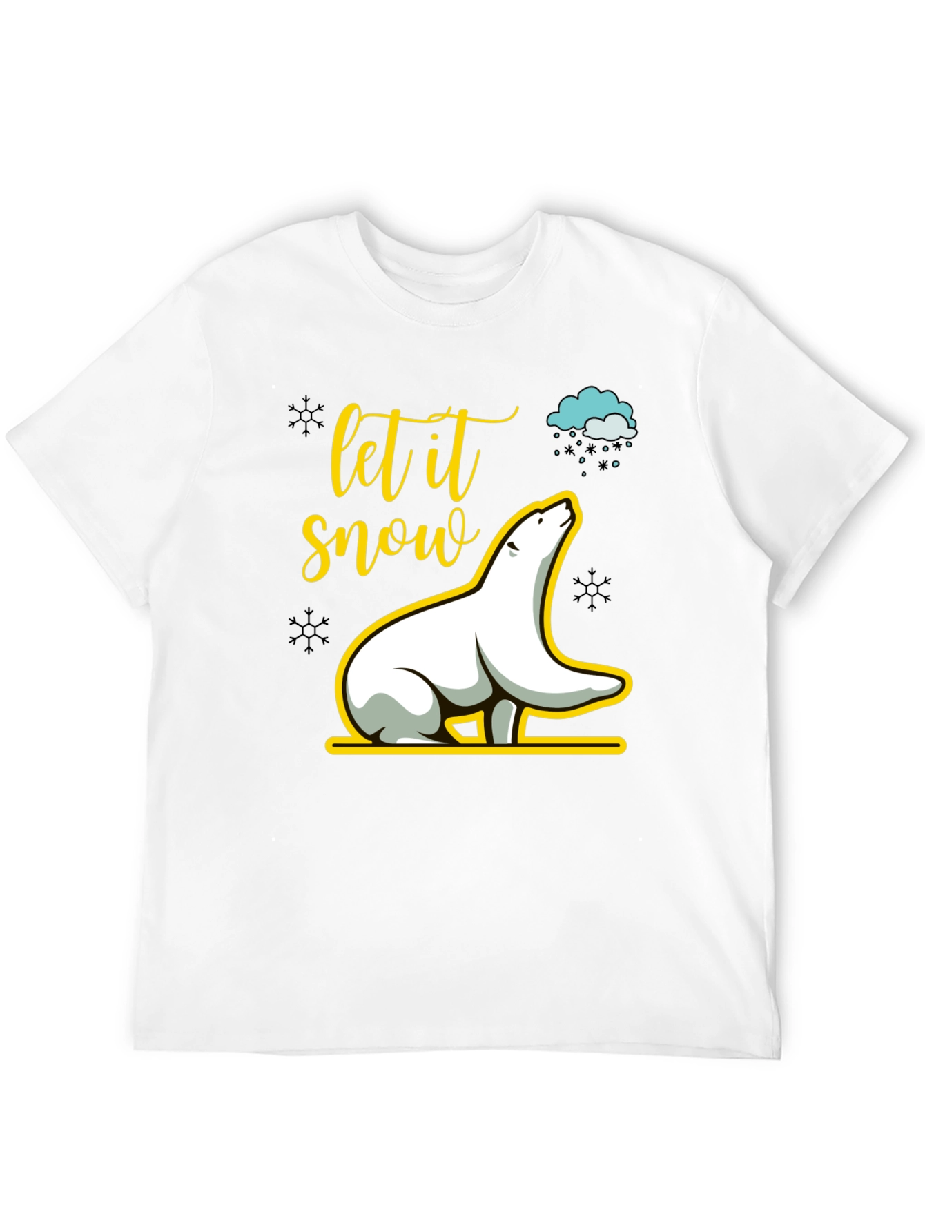 Let it Snow Polar Bear Graphic Tee
