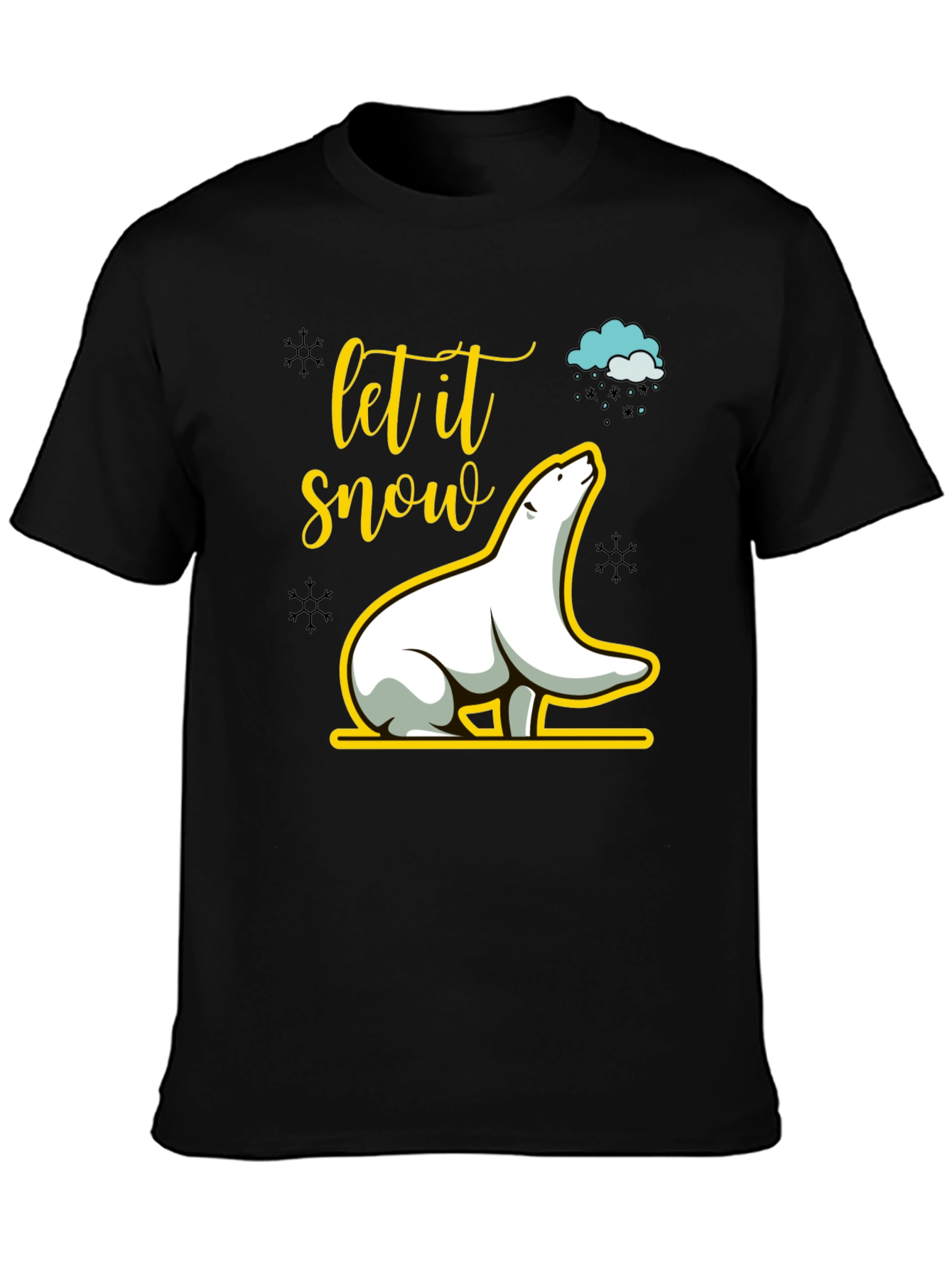 Let it Snow Polar Bear Graphic Tee