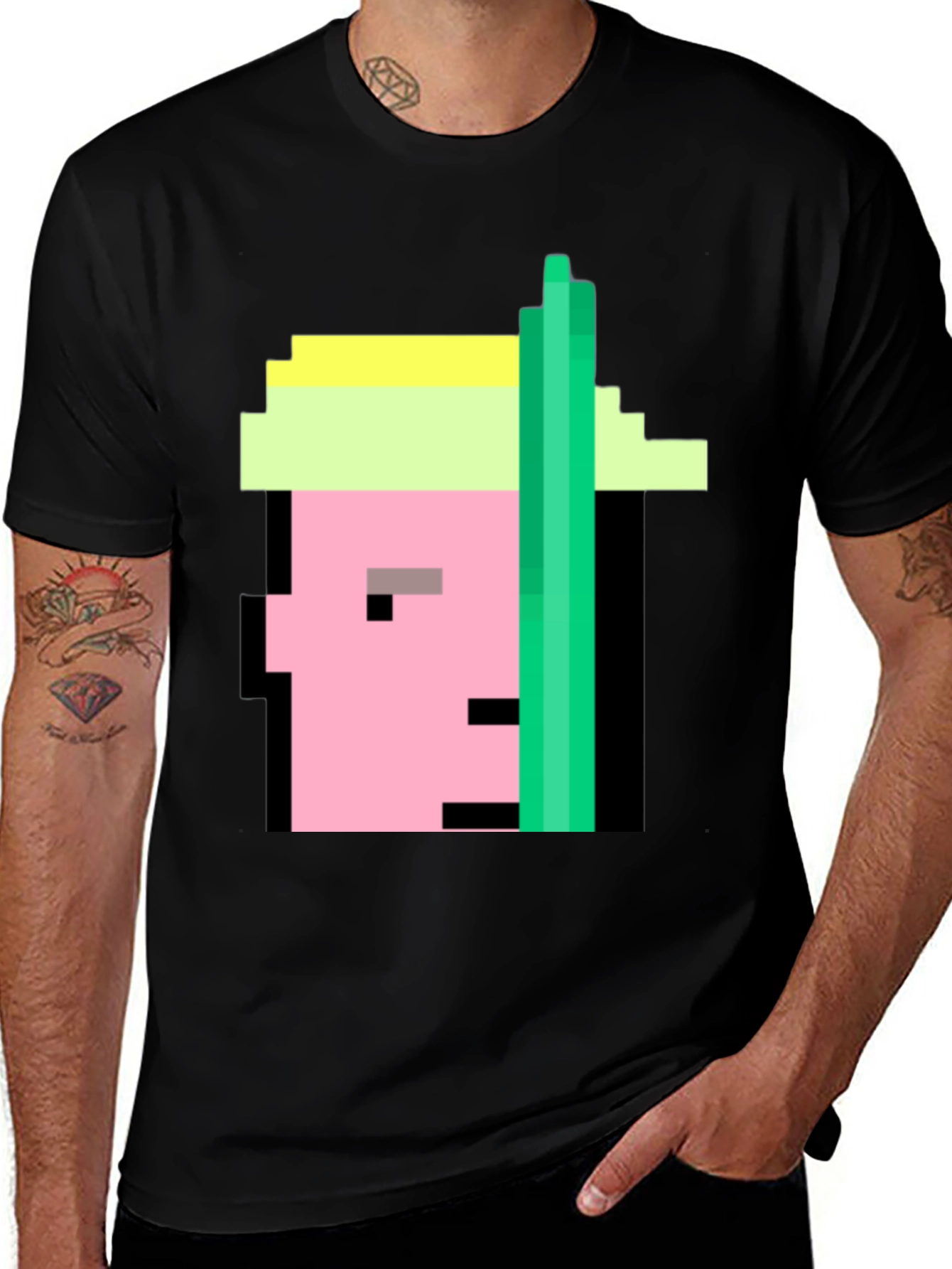 Pixel Art Graphic T-Shirt - Cool Retro Design